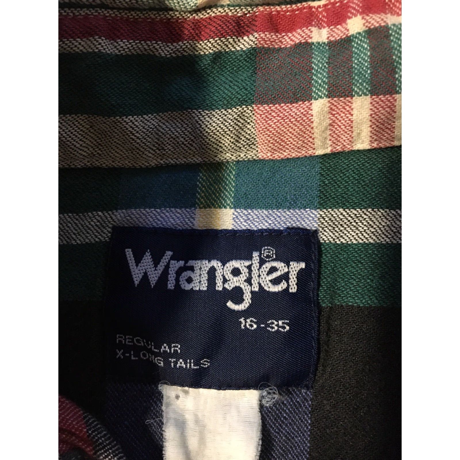 Wrangler VINTAGE Wrangler Shirt Mens M Green Plaid Pearl Snap Button-Up Cowboy Rodeo 80s 90s Grunge Western URL Size US M / EU 48-50 / 2 - 5 Thumbnail