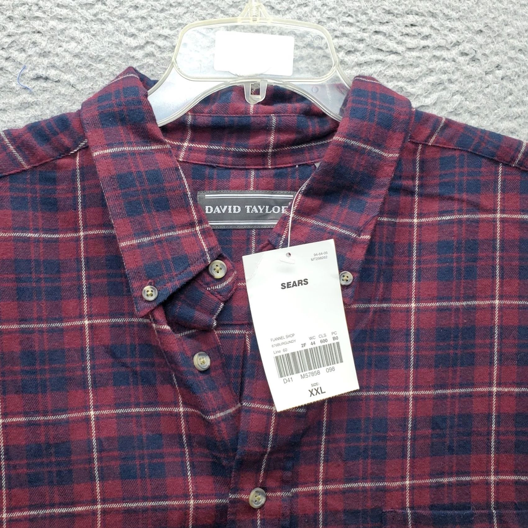 Vintage David Taylor Mens Flannel Shirt XXL Multi Plaid Long Sleeve Button-Down Shirt Size US XXL / EU 58 / 5 - 5 Thumbnail