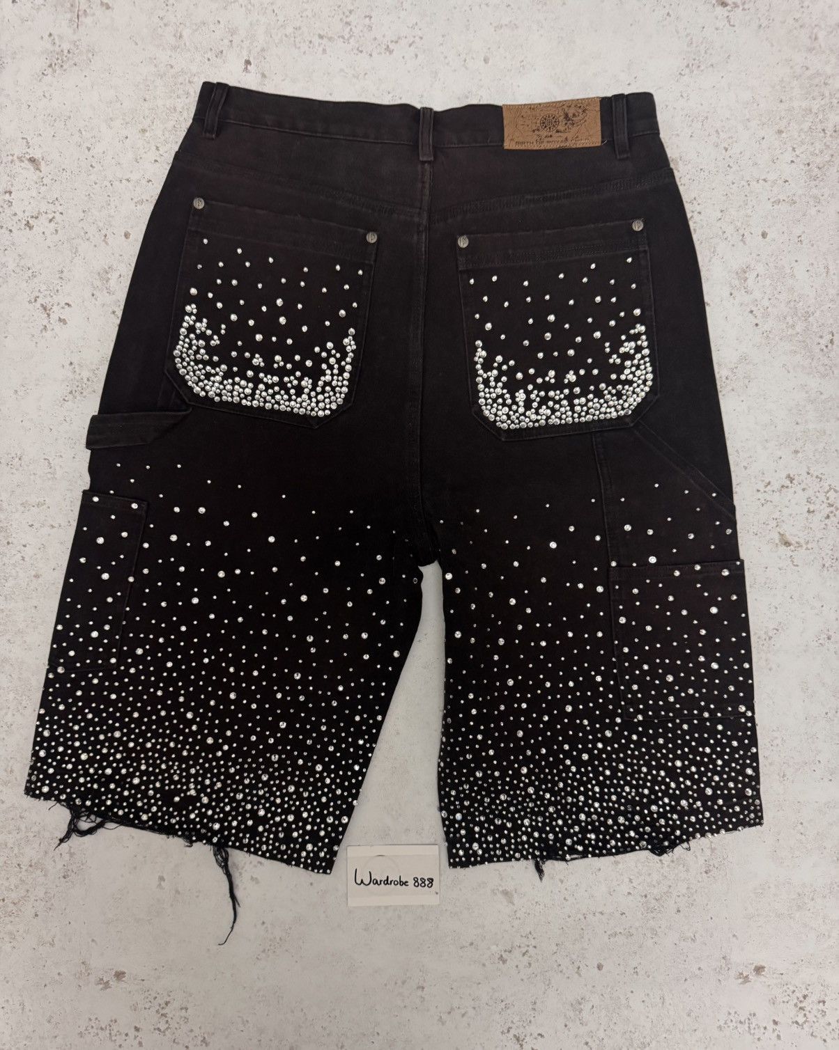 o*6様 Birth Of  Child Diamond Jorts Redial 20k Diamond Shorts in Washed Brown – Birth Of Royal Child