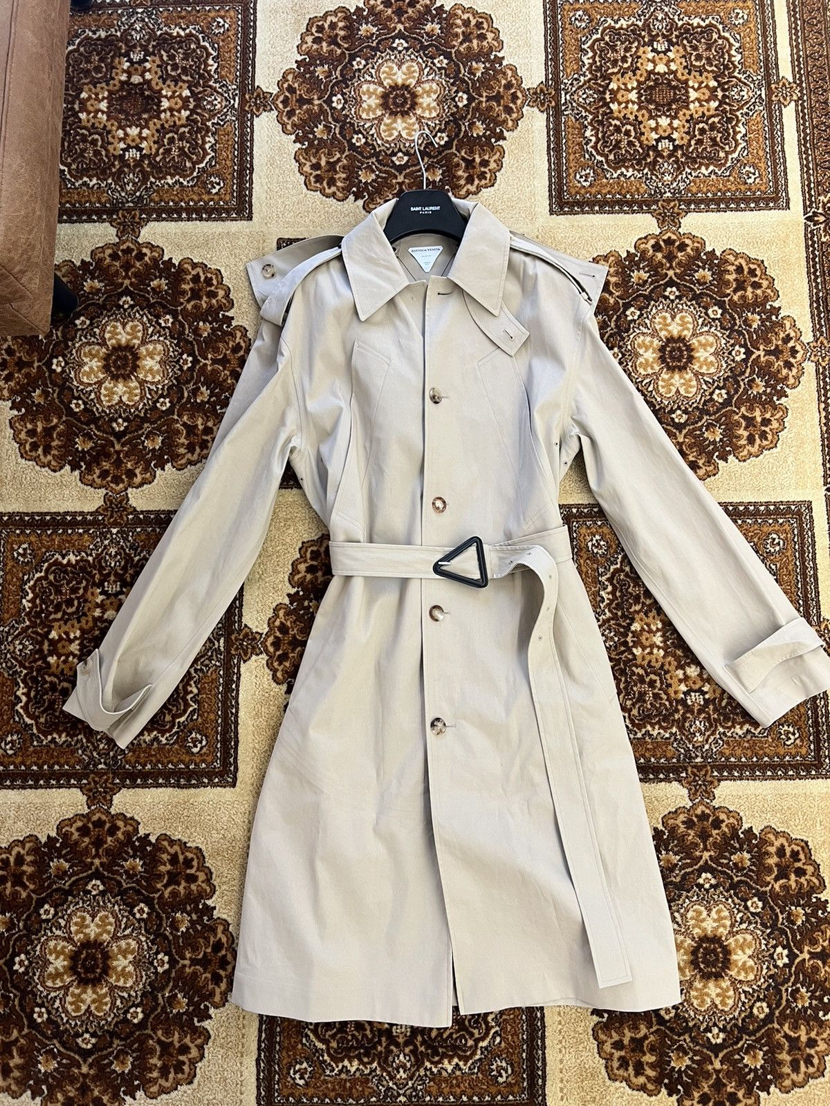 Bottega Veneta BOTTEGA VENETA Double-Breasted Trench Coat Size US L / EU 52-54 / 3 - 13 Thumbnail