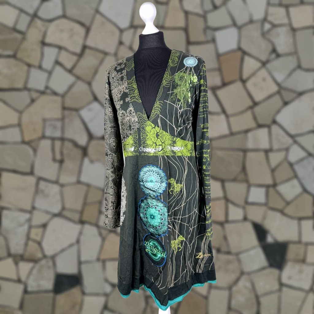 Desigual Desigual womens green Dress Size XL Size XL / US 12-14 / IT 48-50 - 1 Thumbnail