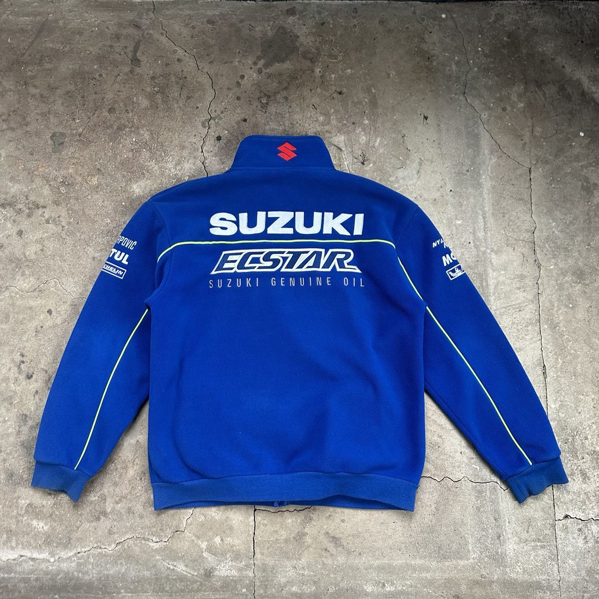 NASCAR Vintage Suzuki Racing Team Japanese Speed Fleece Jacket Size US XL / EU 56 / 4 - 8 Thumbnail