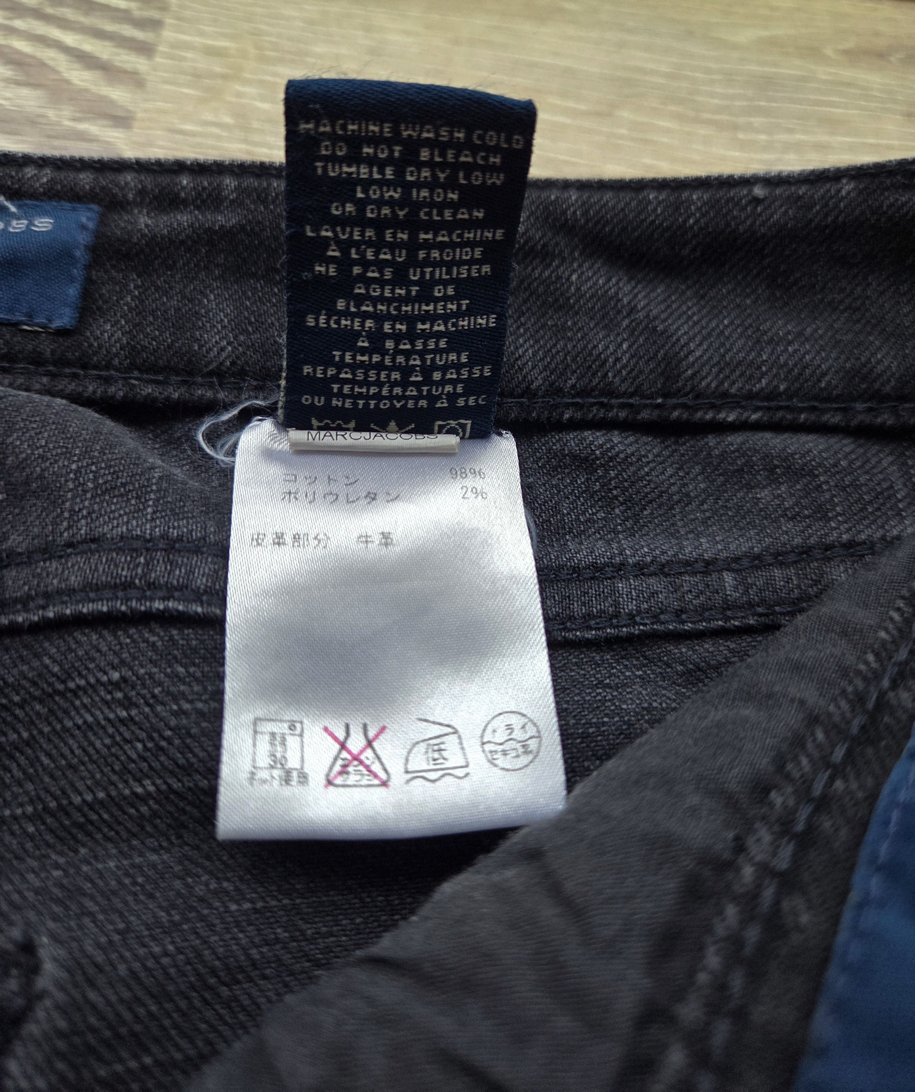 Marc Jacobs Marc Jacobs Patchwork Chrissie Low Rise Skinny Stretch Pants Size 26" / US 2 / IT 38 - 8 Thumbnail