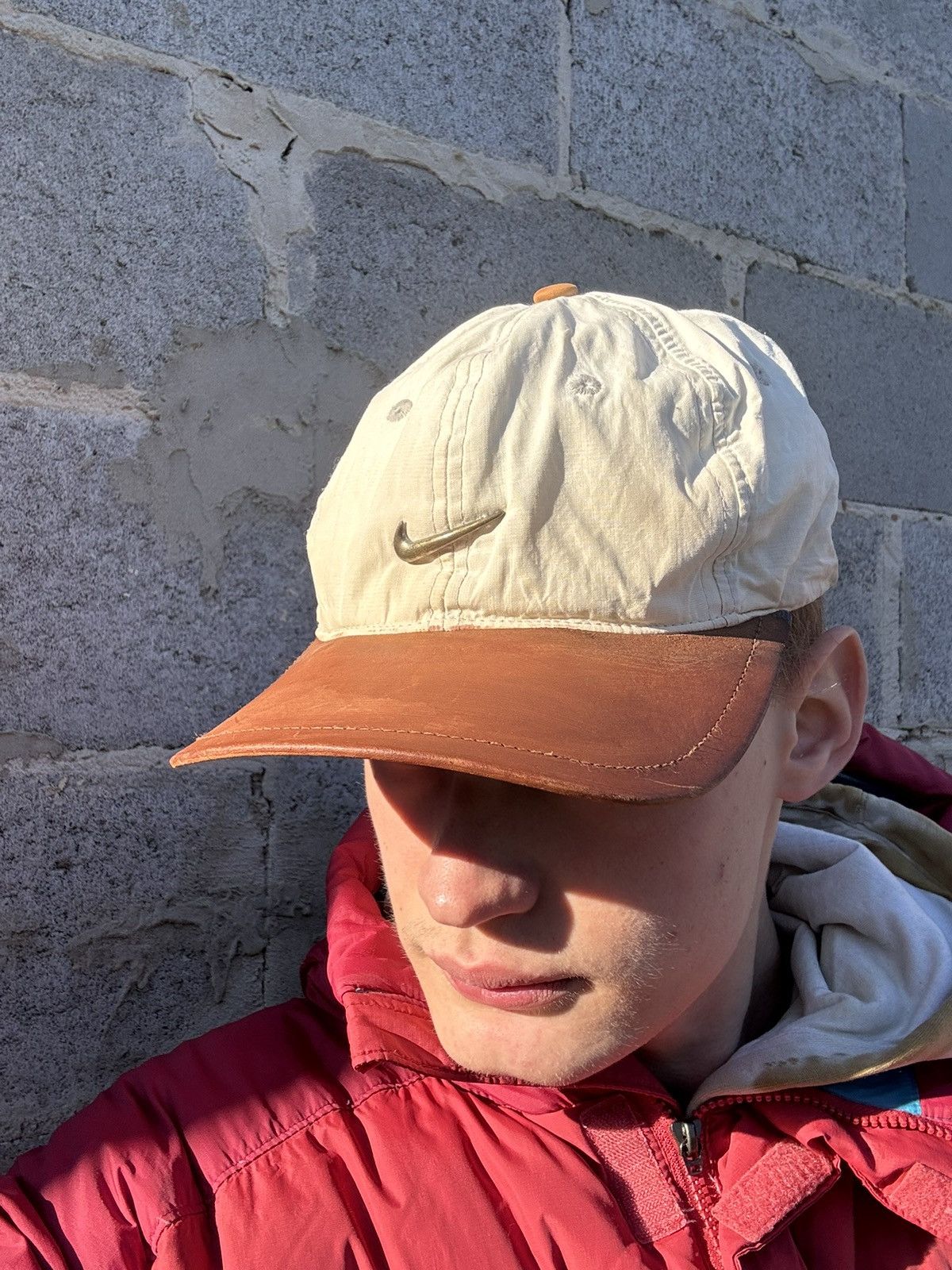 Nike × Vintage Vintage 90s Nike golf cap streetwear style small swoosh Size ONE SIZE - 14 Thumbnail