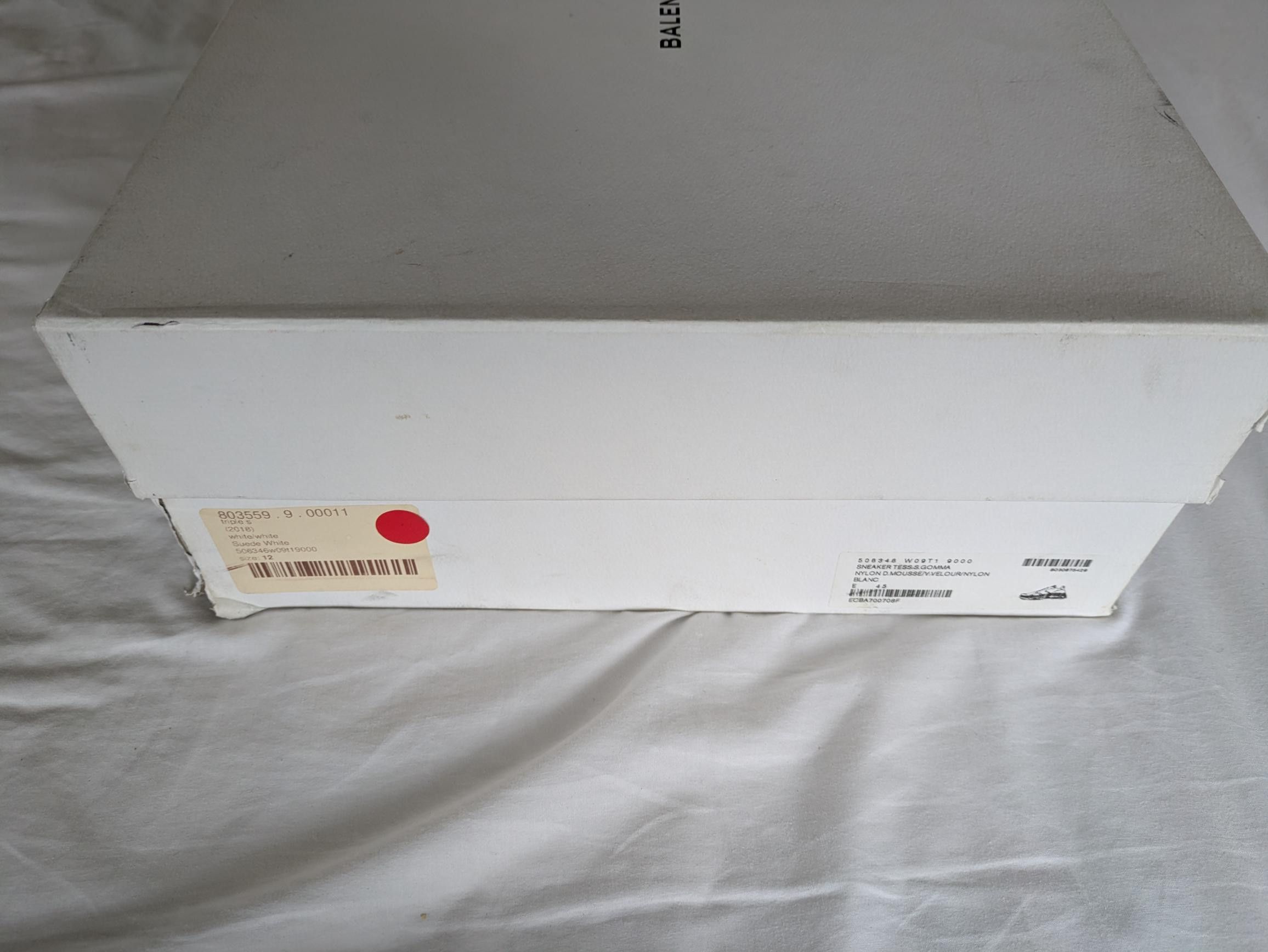 Balenciaga Balenciaga Triple S White Ecru Size US 12 / EU 45 - 7 Thumbnail