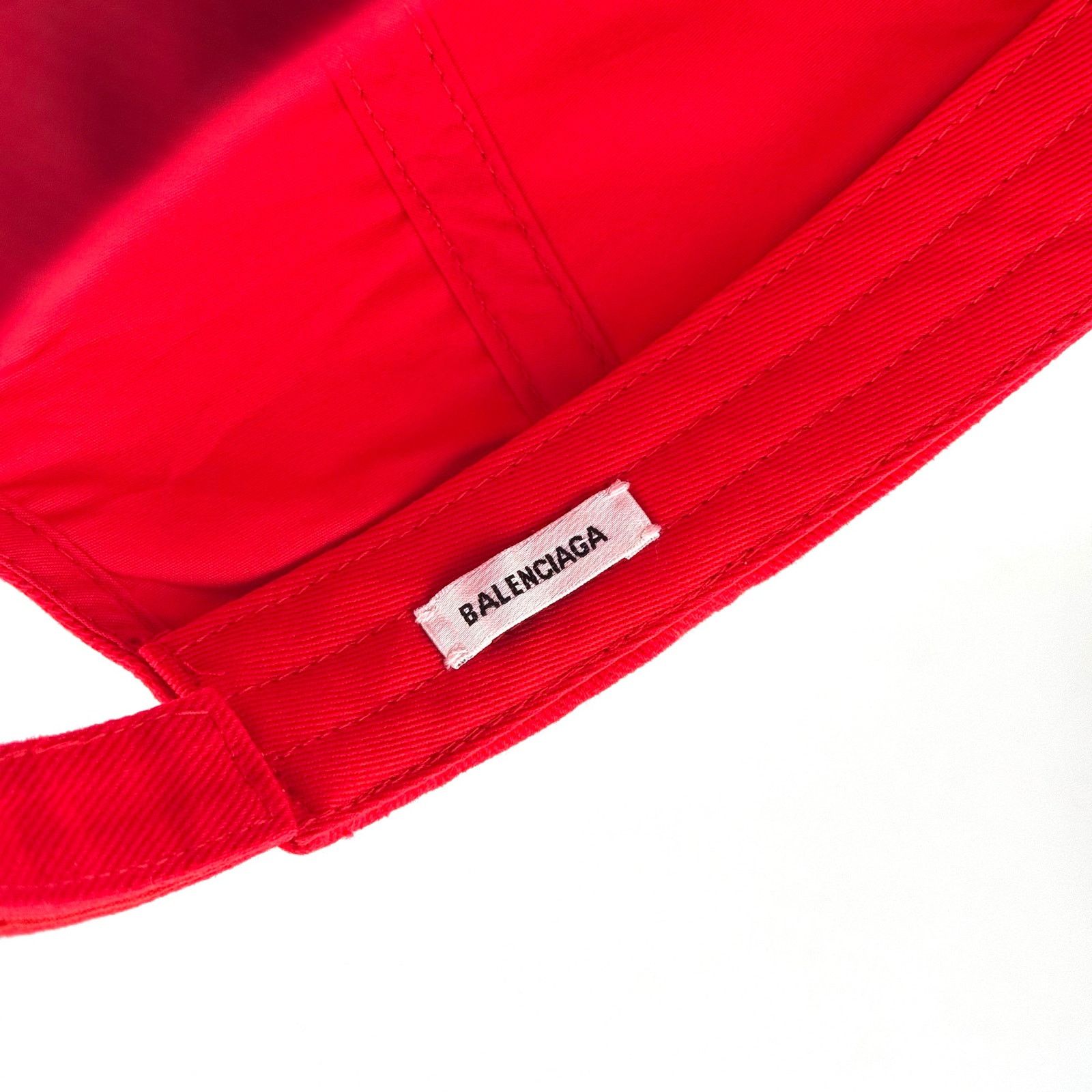 Balenciaga Balenciaga Femme Red Baseball Cap Size ONE SIZE - 6 Thumbnail