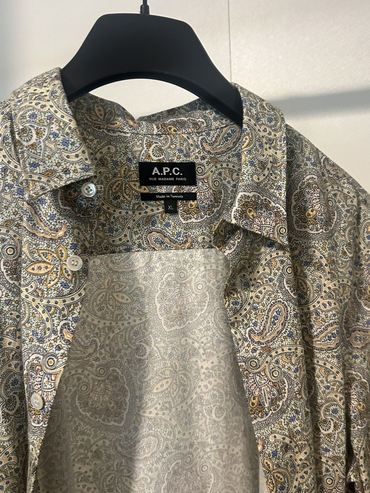 A.P.C. A.P.C. Paisley Shirt Size US XL / EU 56 / 4 - 2 Thumbnail