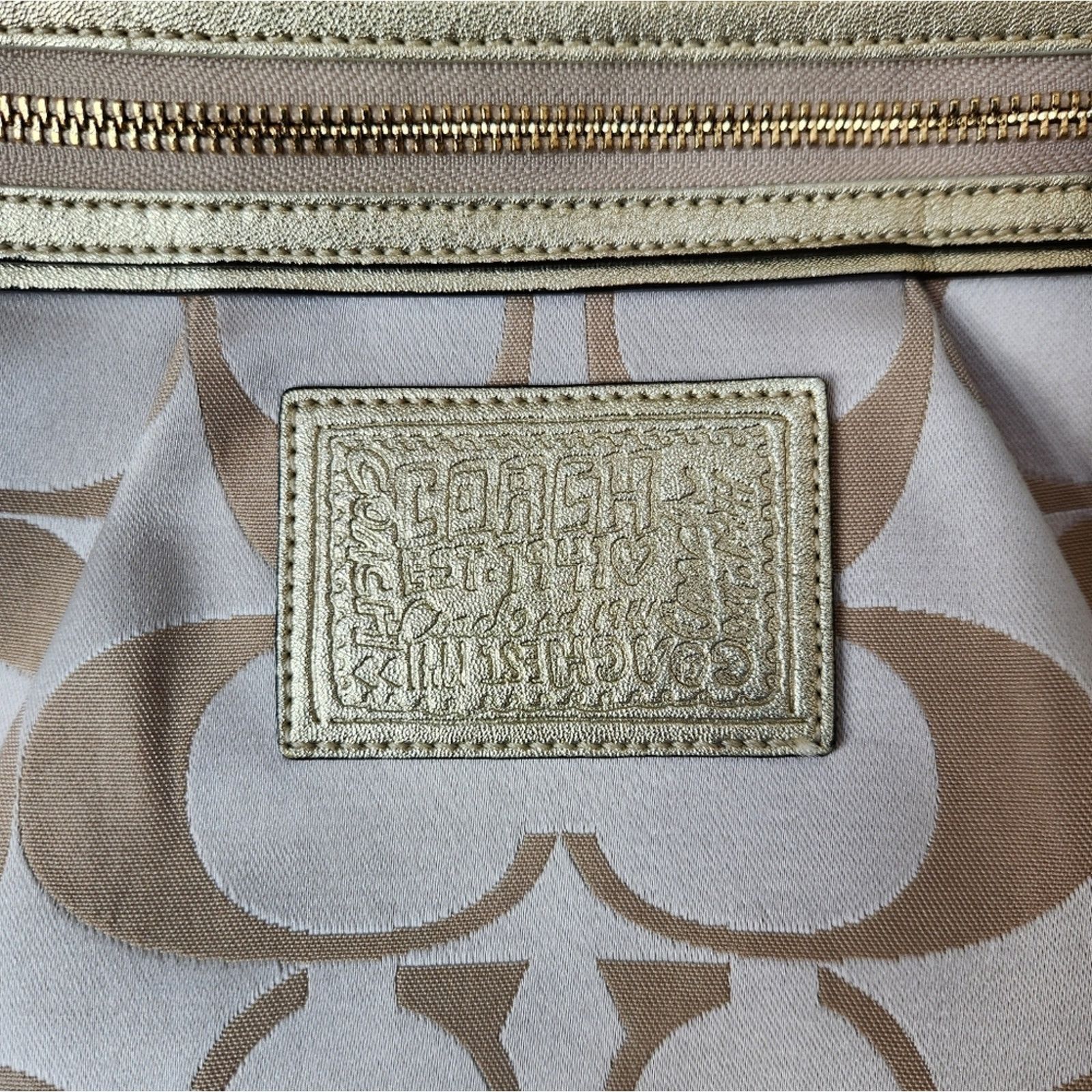 Coach Coach Y2K Gold Floral Tot Size ONE SIZE - 4 Thumbnail