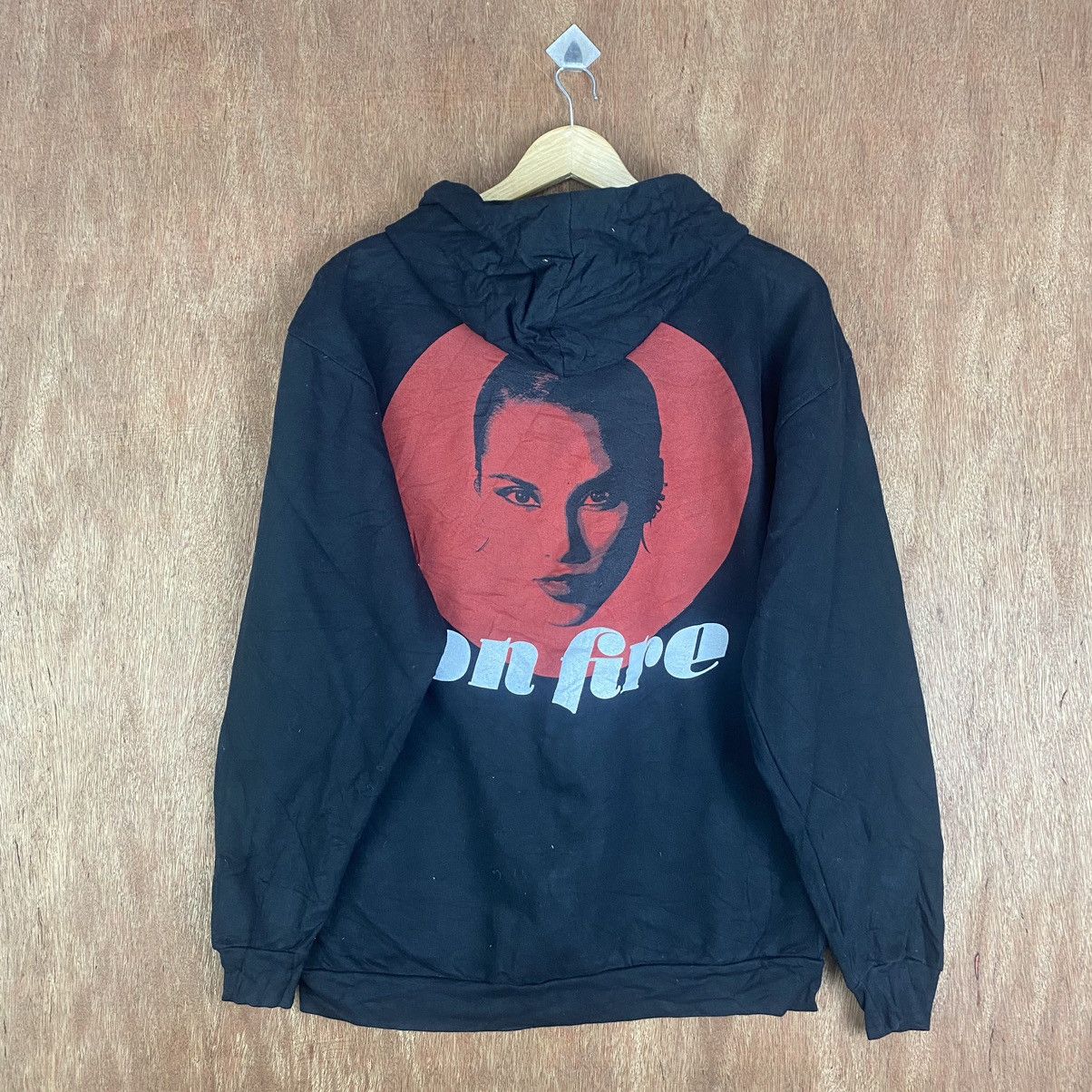 Tultex × Vintage Tultex On Fire Sweater Hoodie Vintage#K01594 Size US L / EU 52-54 / 3 - 13 Thumbnail