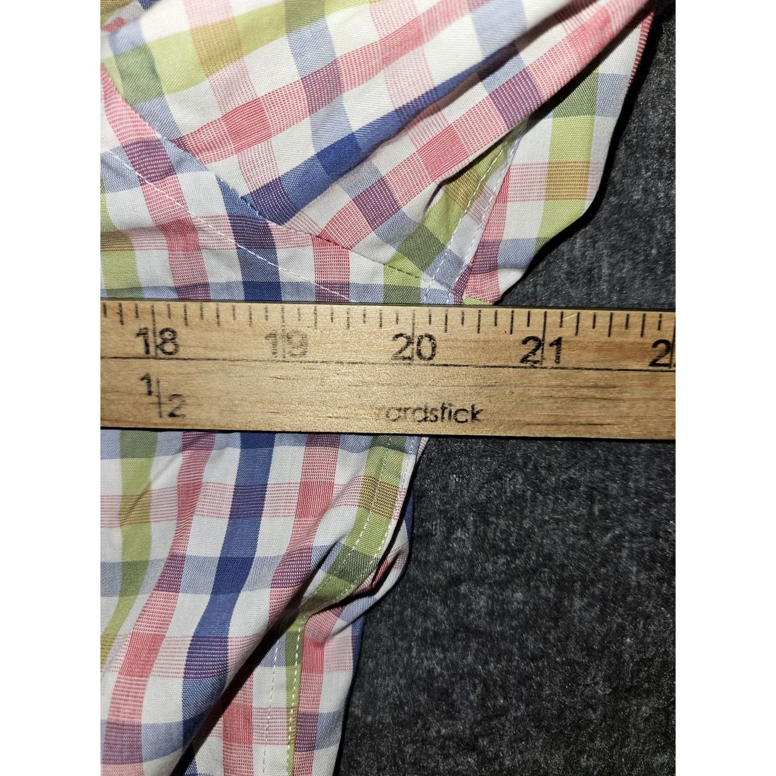 Banana Republic Banana Republic Shirt Mens Medium Multicolor Plaid Non Iron Tailored Slim Fit Shirt Size US M / EU 48-50 / 2 - 5 Thumbnail
