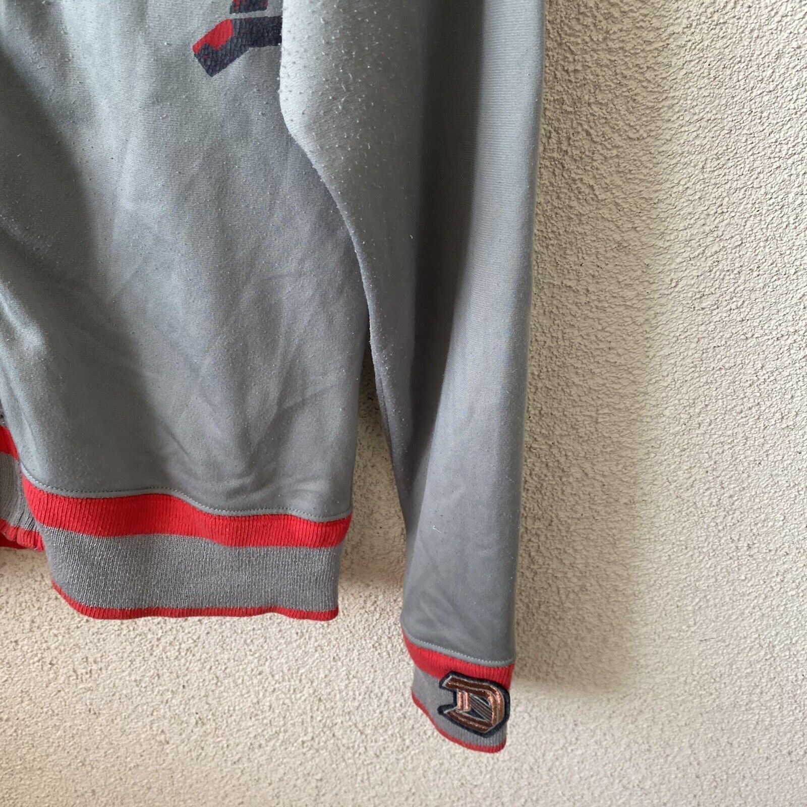 Diesel Diesel Mens Jacket Gray Red Sweat Jacket Tour Security Size Size US M / EU 48-50 / 2 - 5 Thumbnail