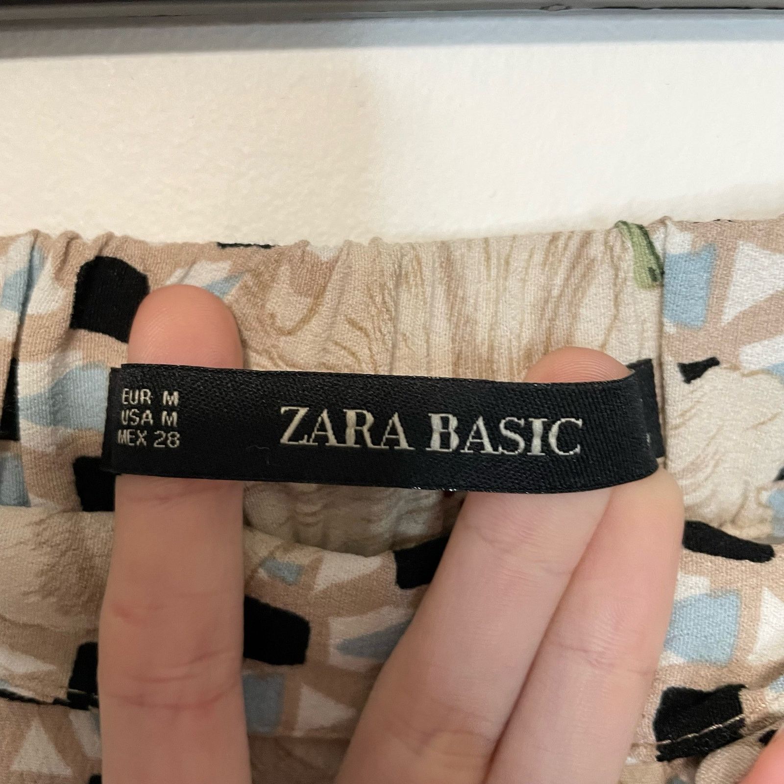 Zara Zara Floral Geometric Pants S Womens Tapered Pockets Career Size 30" / US 8 / IT 44 - 7 Thumbnail
