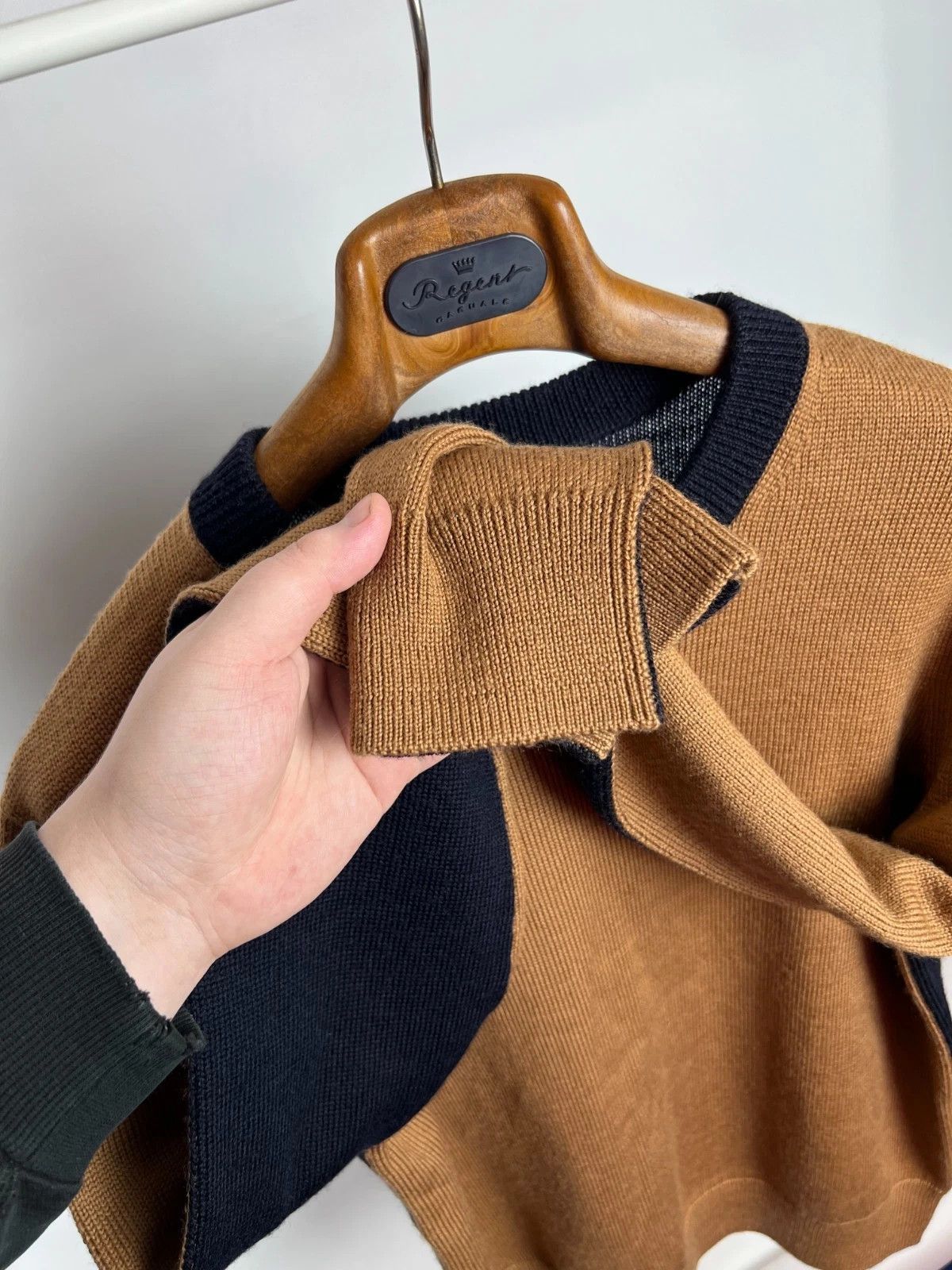 Arket Arket Knitwear Colour Block Wool Jumper Sweater Crew Neck Size US M / EU 48-50 / 2 - 4 Thumbnail