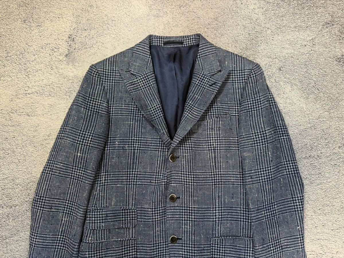 Suitsupply Suitsupply Washington VBC Plaid Blazer 42R/EU52 Silk Linen Size 42R - 7 Thumbnail