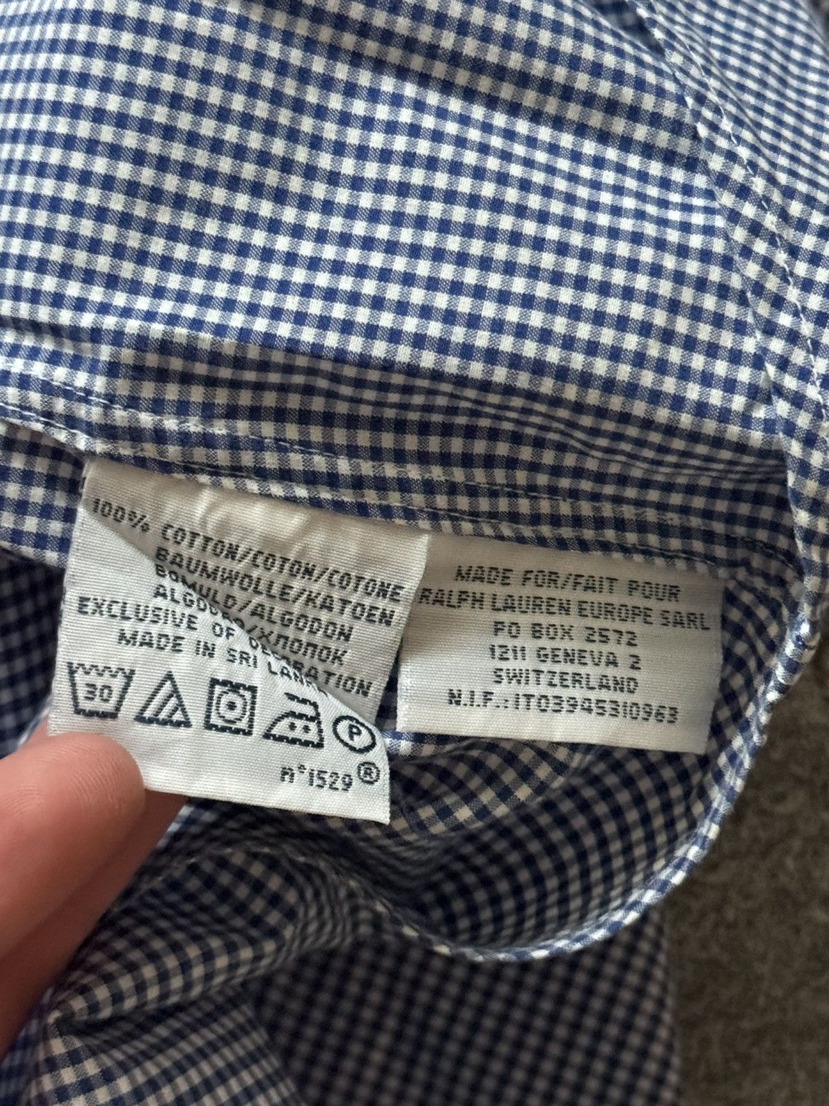 Polo Ralph Lauren × Vintage Polo Ralph Lauren XXL checkered shirt short sleeve polo tee Size US XXL / EU 58 / 5 - 8 Thumbnail