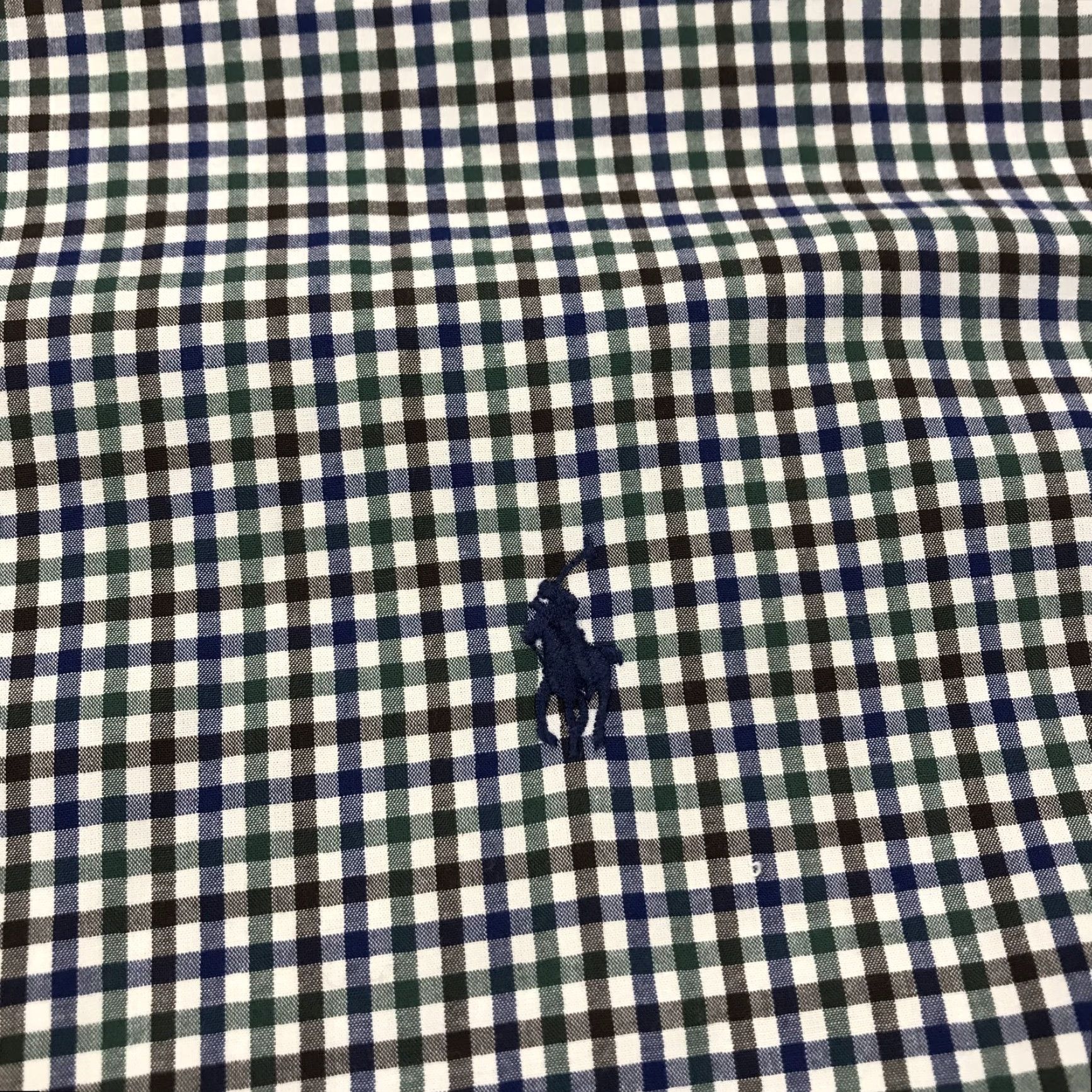 Ralph Lauren Ralph Lauren Shirt Mens 3XLT Tall Blue Green Check Poplin Classic Cotton Blend Shirt Big & Tall Mens Blue Check Poplin Cotton Blend Classic Size US XXL / EU 58 / 5 - 3 Thumbnail
