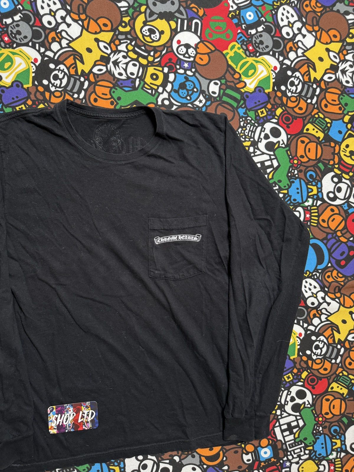 Chrome Hearts Chrome Hearts Black Script Logo Long Sleeve Tee Size US M / EU 48-50 / 2 - 4 Thumbnail