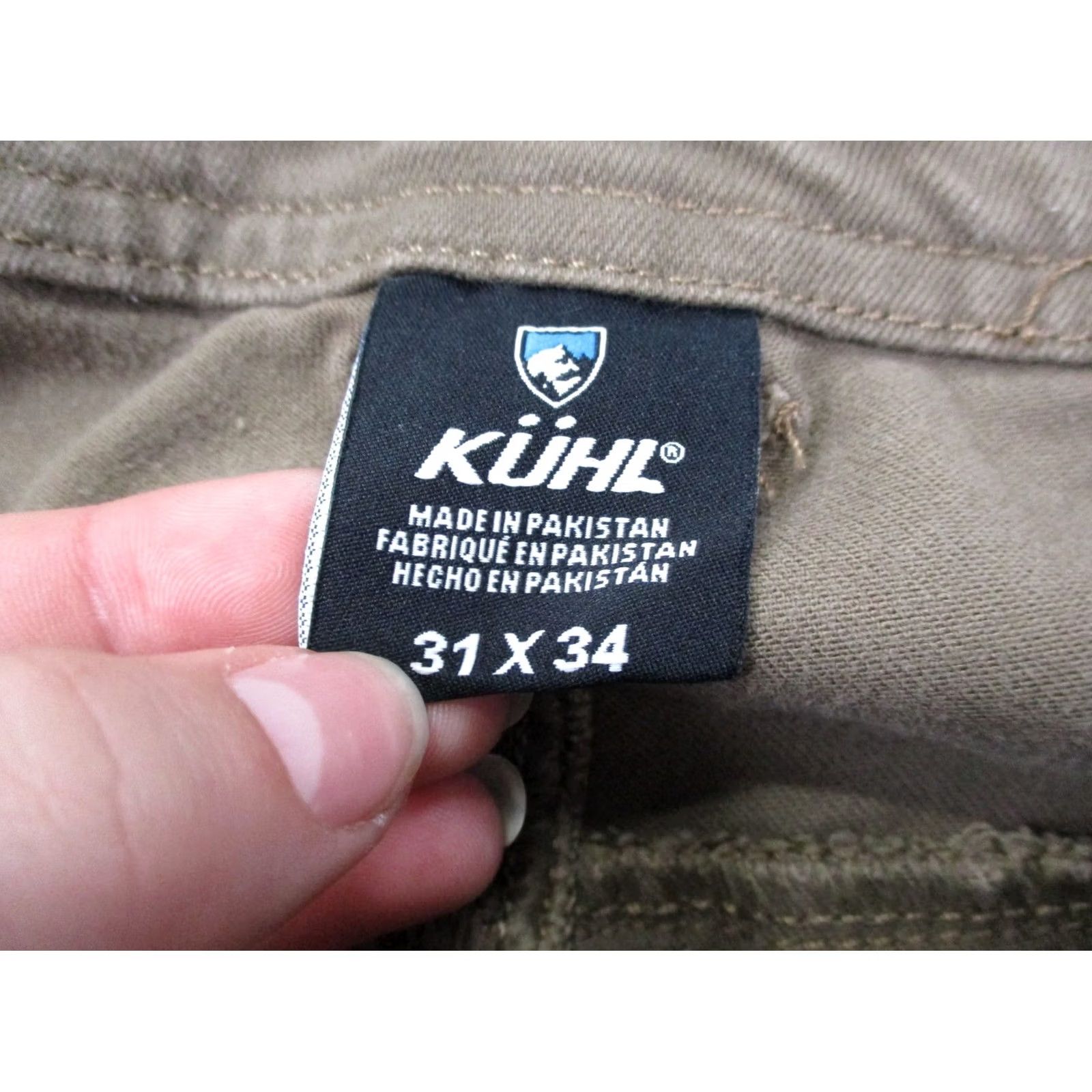 Vintage Kuhl Pants Mens 31 X 34 Beige Revolt Rock Climbing Hiking Workwear Carpenter Pants Mens Beige Kuhl Rock Climbing Workwear Pants Size US 32 / EU 48 - 7 Thumbnail