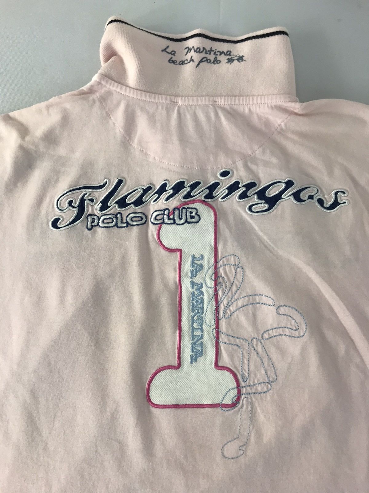 La Martina La Martina Flamingos Polo Club Miami Beach #1 Polo Tee Size US L / EU 52-54 / 3 - 6 Thumbnail