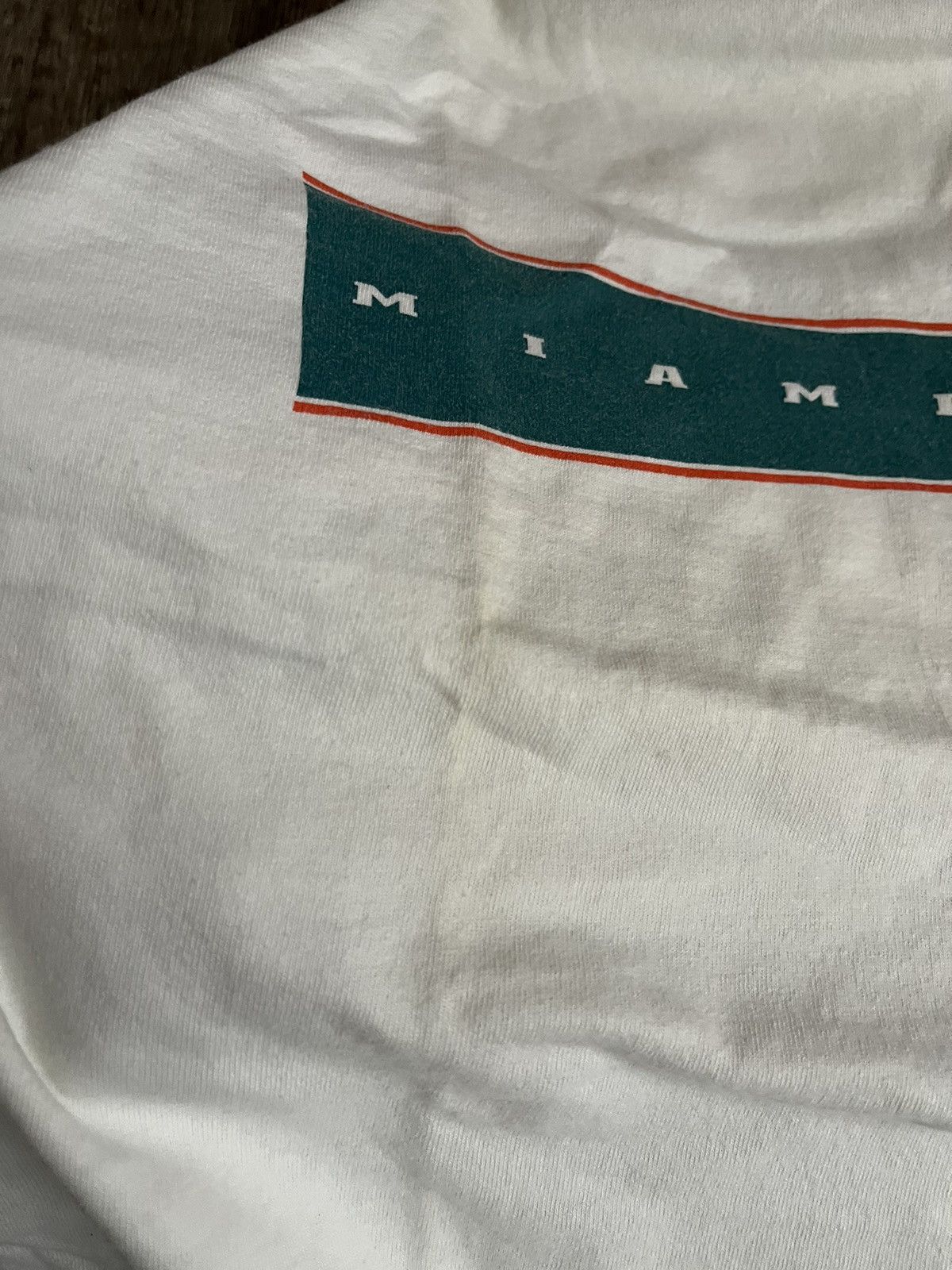 Adidas Vintage Adidas Miami Dolphins Back Print T-shirt NFL Size US L / EU 52-54 / 3 - 9 Thumbnail