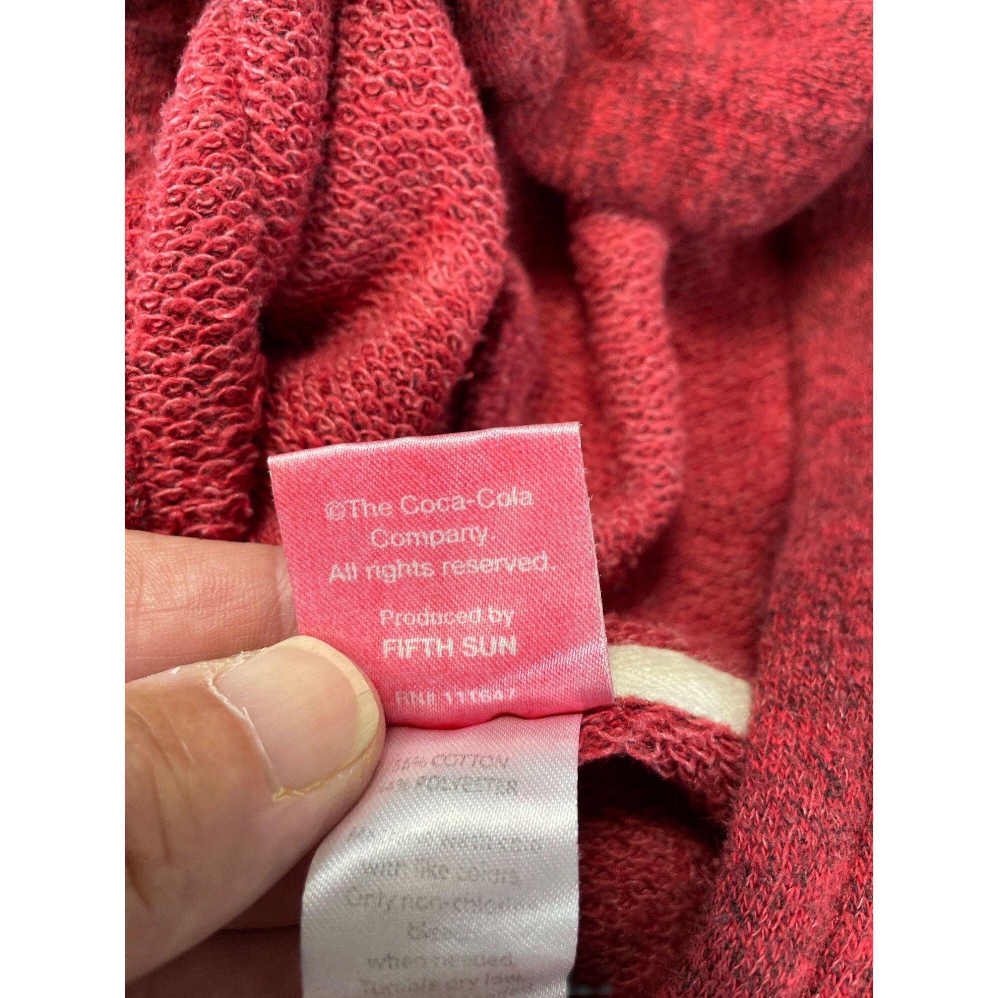 Coca Cola Coca-Cola Mens Red Hoodie Sweatshirt Pocket Drawstring SIze Size US M / EU 48-50 / 2 - 9 Thumbnail