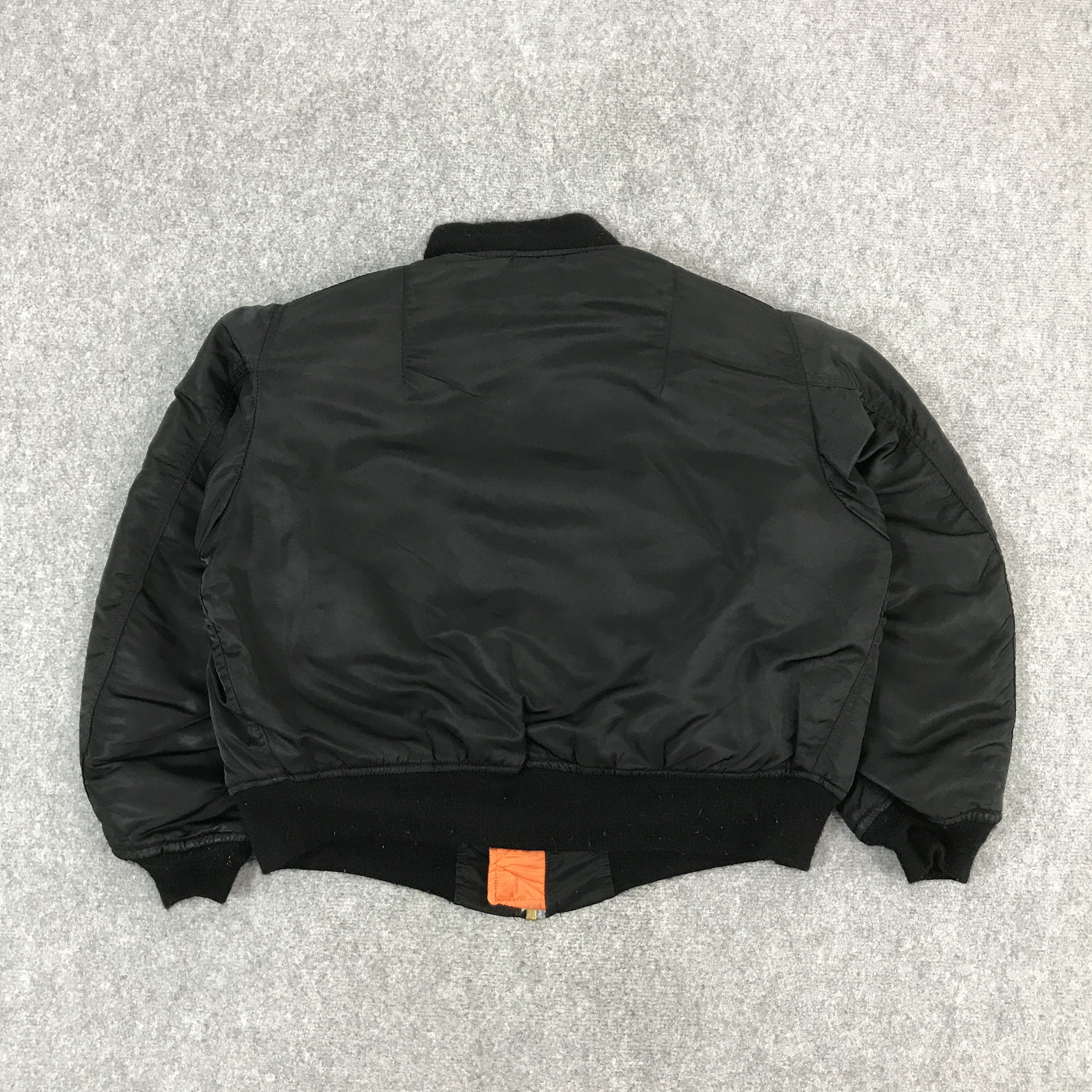 Alpha Industries × Japanese Brand ALPHA INDUSTRIES FLYERS MAN MA1 BOMBER BLACK JACKET Size US XL / EU 56 / 4 - 2 Thumbnail