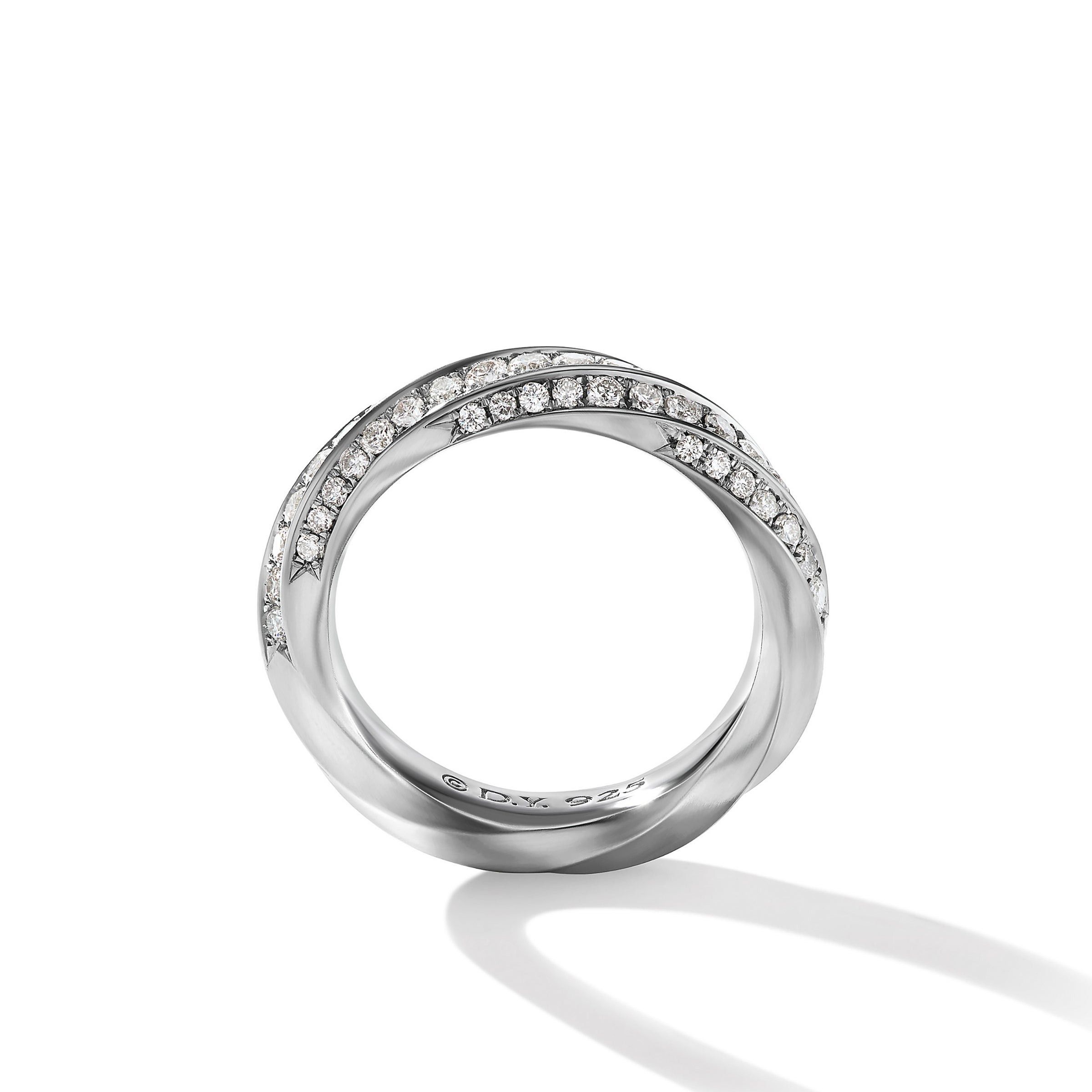 David Yurman o1w1db10525 R17390D Size:6/ Ring with Diamond in Silver Size ONE SIZE - 2 Thumbnail