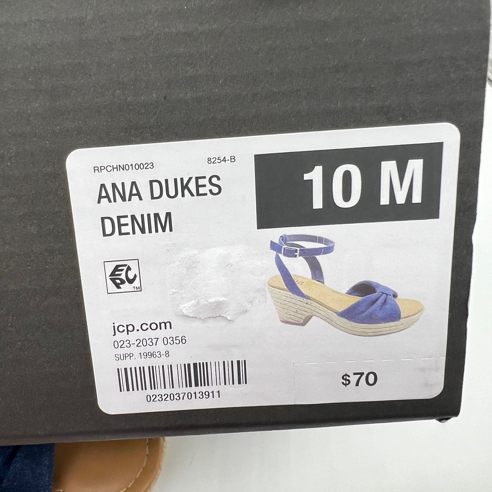 Other a.n.a Womens Dukes Heeled Sandals Denim Blue Size US 10 / IT 40 - 11 Thumbnail