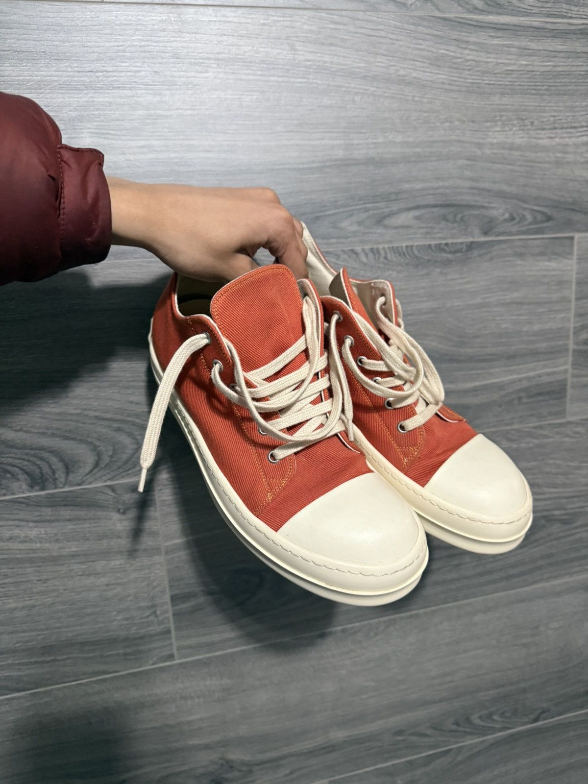 Rick Owens Drkshdw Rick Owens Drkshdw Low Top Ramones Size US 7.5 / EU 40-41 - 6 Thumbnail