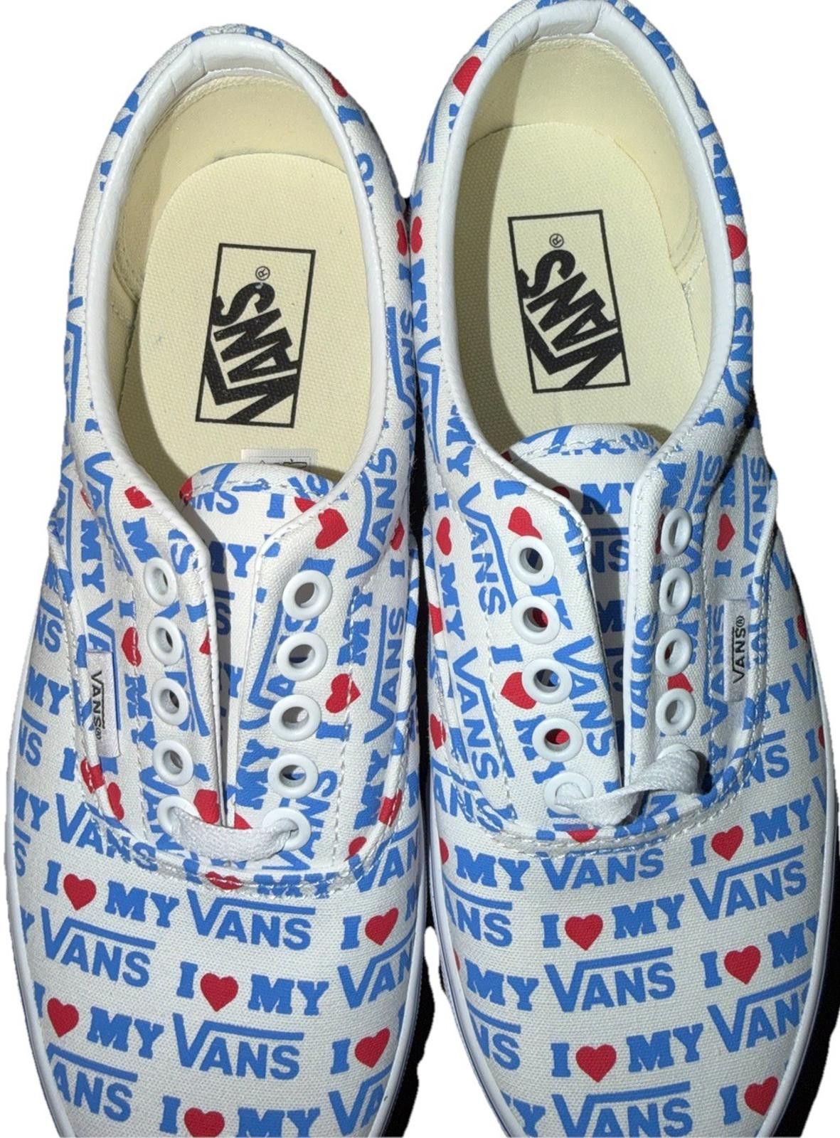 Vans Vans I Love My Vans White Canvas Sneakers Size US 7.5 / IT 37.5 - 6 Thumbnail