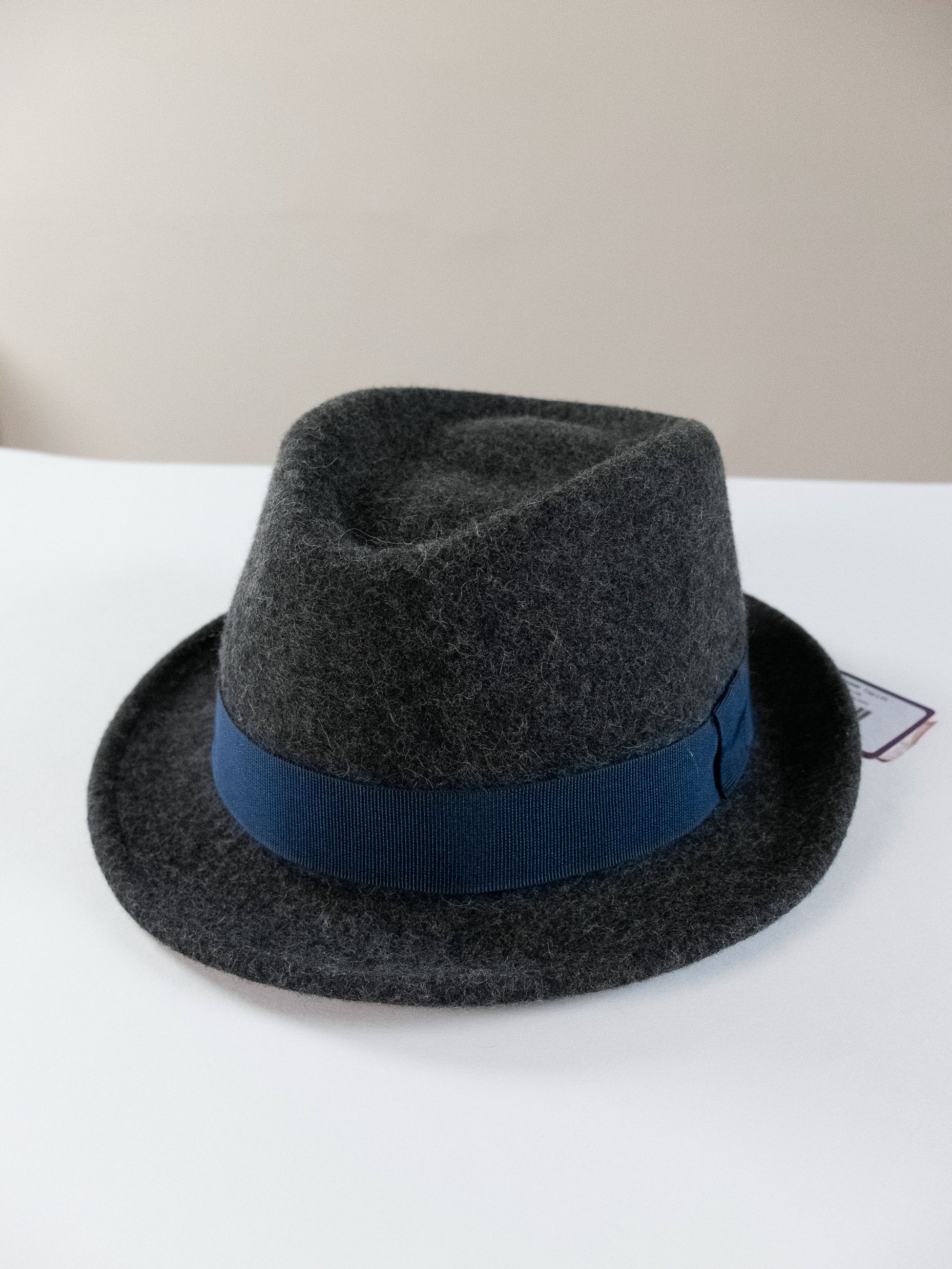 Other GALLO anthracite gray felt wool fedora hat Large XL Italy Size ONE SIZE - 1 Thumbnail