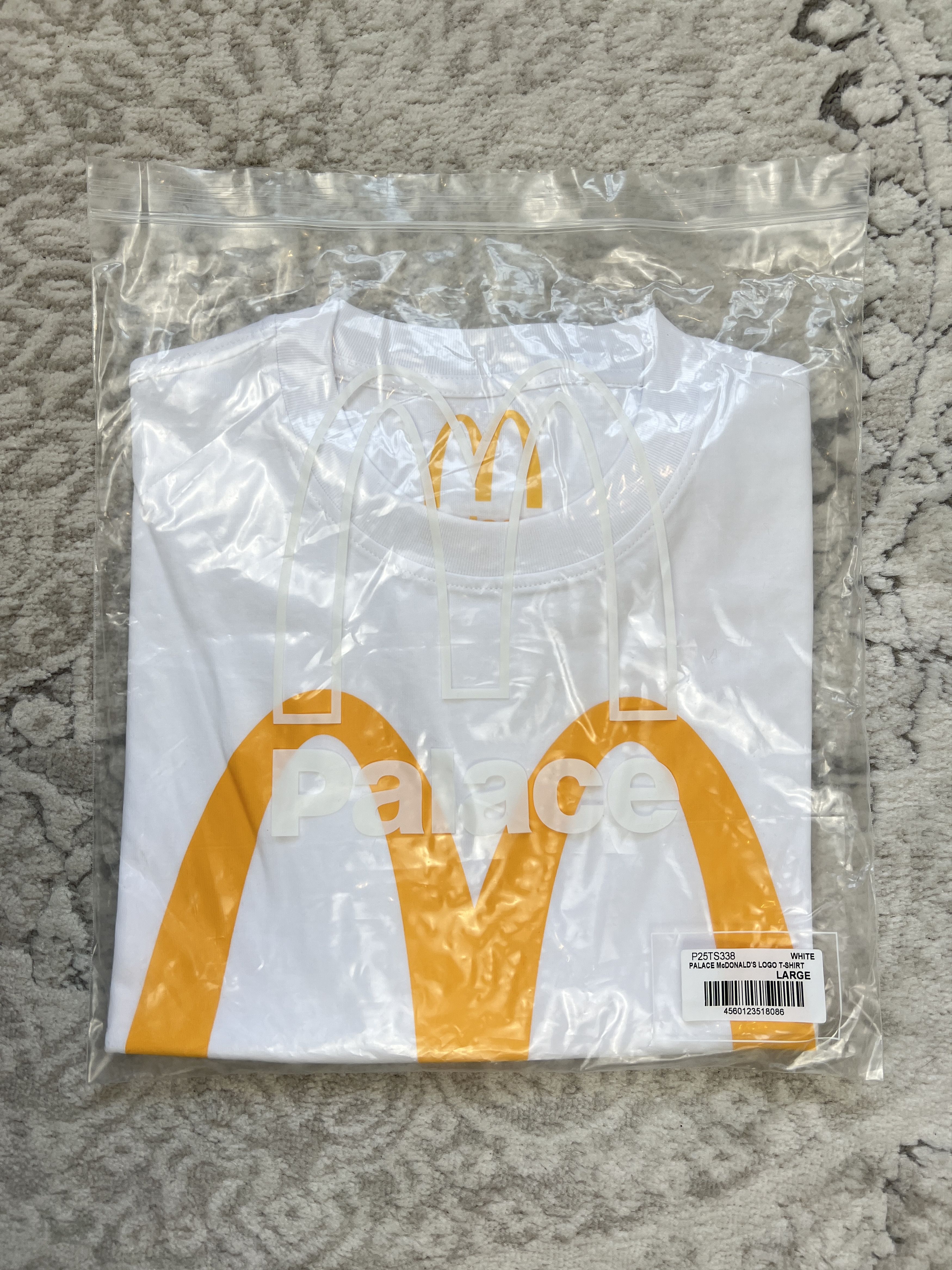 Palace Palace x McDonald’s Logo T-Shirt 2023 White Size L Size US L / EU 52-54 / 3 - 2 Thumbnail