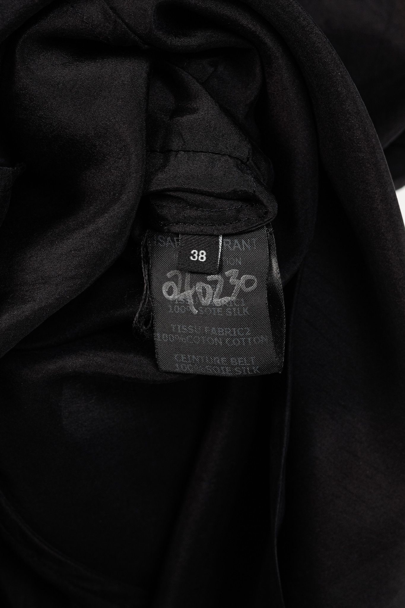 Isabel Marant Isabel Marant Lief Black Silk Wrap-Front Dress Size M / US 6-8 / IT 42-44 - 9 Thumbnail