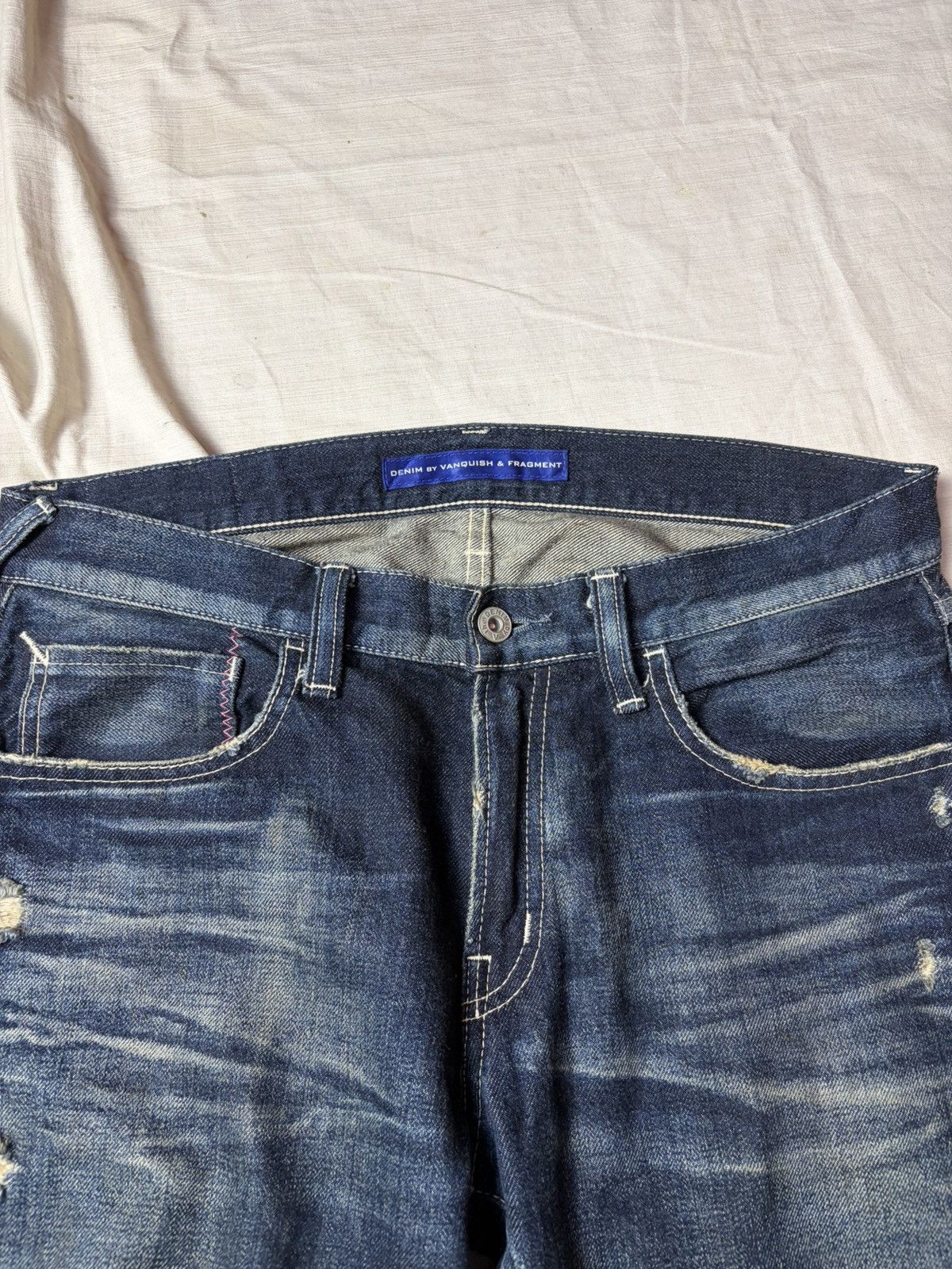 Fragment Design Denim by Vanquish and Fragment Ripped Jeans Size US 32 / EU 48 - 2 Thumbnail