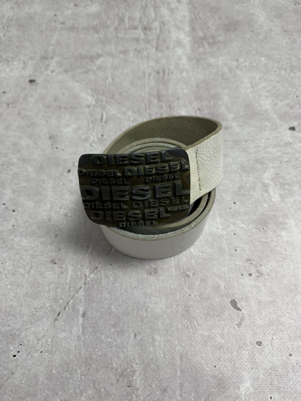 Diesel Diesel Vintage Leather Belt Big Buckle Size ONE SIZE - 3 Thumbnail