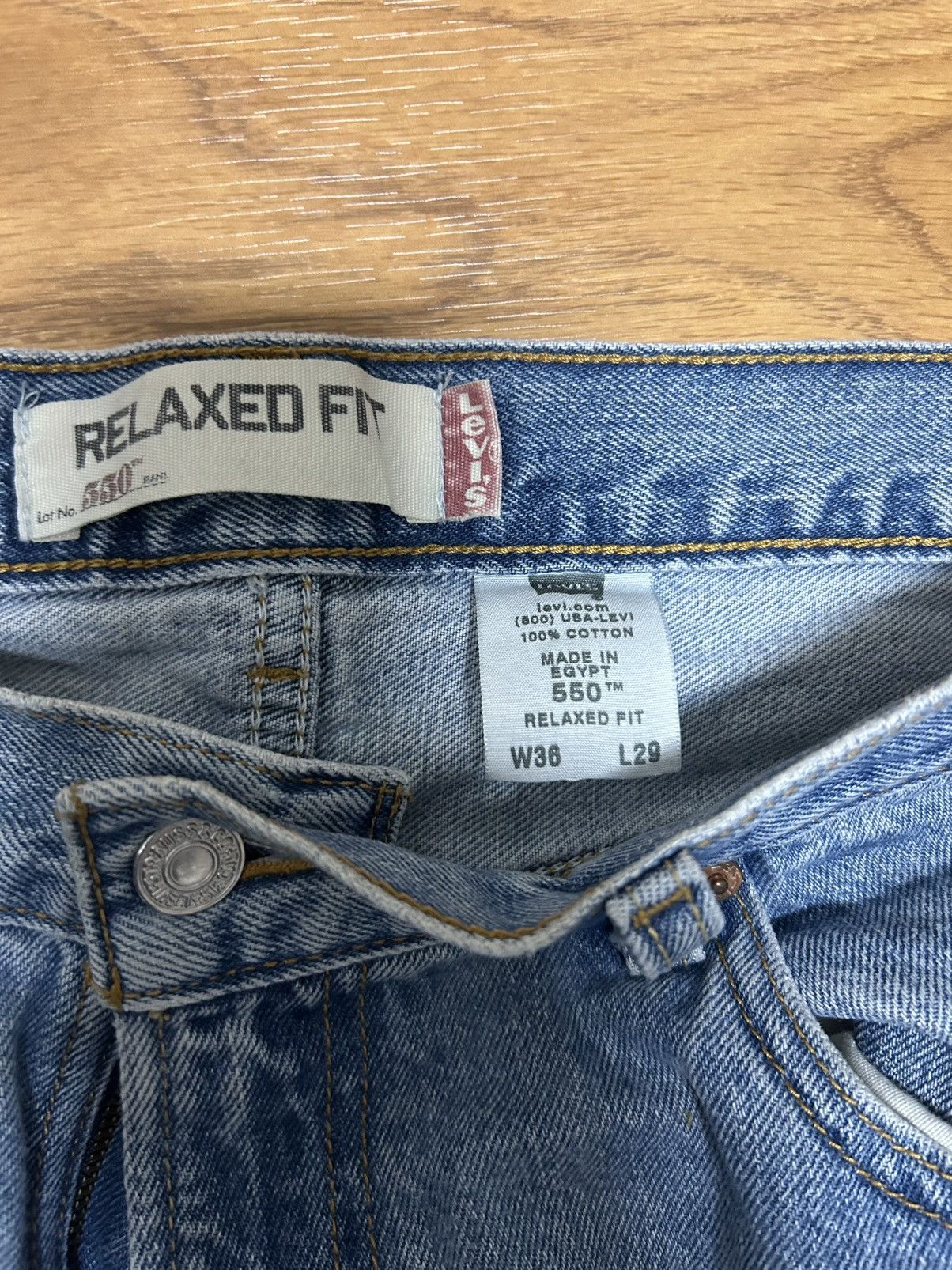 Levi's Vintage 36x29 Levi’s 550 Relaxed Jeans Size US 36 / EU 52 - 2 Thumbnail