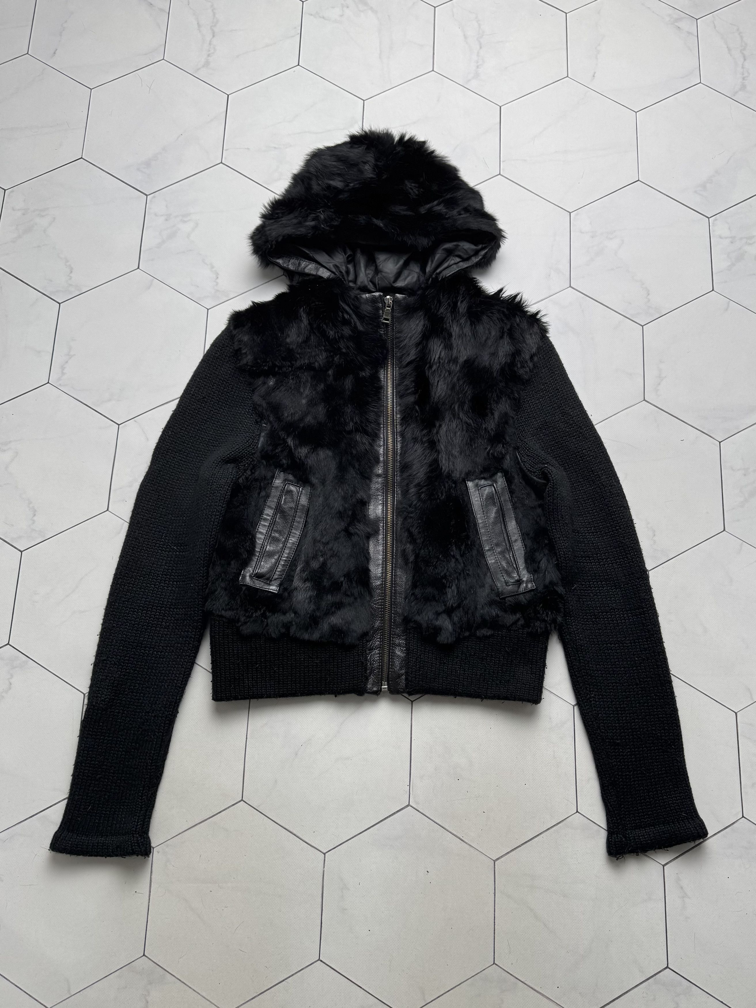 Vintage Real Fur Hybrid Cropped Jacket D15E2