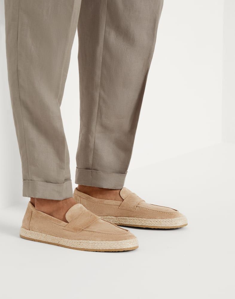 Brunello Cucinelli o1w1db10725 Pair Of Loafers in Beige Size US 7 / EU 40 - 5 Thumbnail