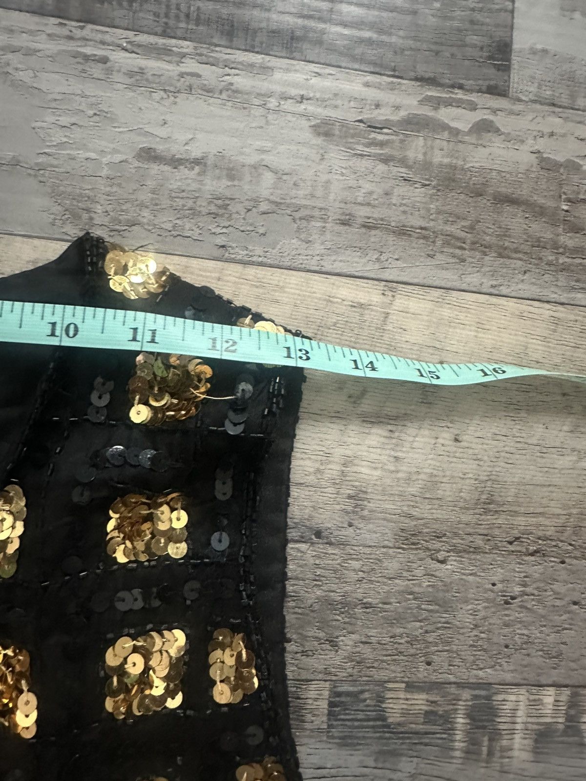 Other Vintage 1970s 100% Silk Black and Gold Beaded/Sequined Vest Size M / US 6-8 / IT 42-44 - 9 Thumbnail