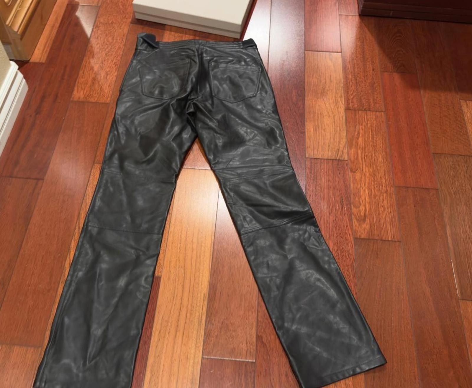 Misbhv MISBHV Vegan Leather Moto Trousers BLACK Size M Size US 32 / EU 48 - 6 Thumbnail