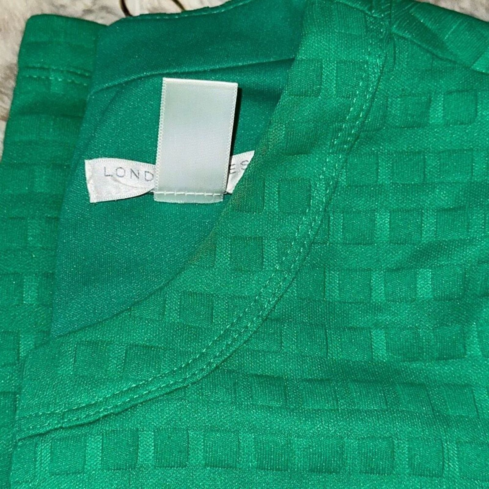 Other London Times Petite Green Checkered Shift Dress | Sz 4P Size S / US 4 / IT 40 - 7 Thumbnail