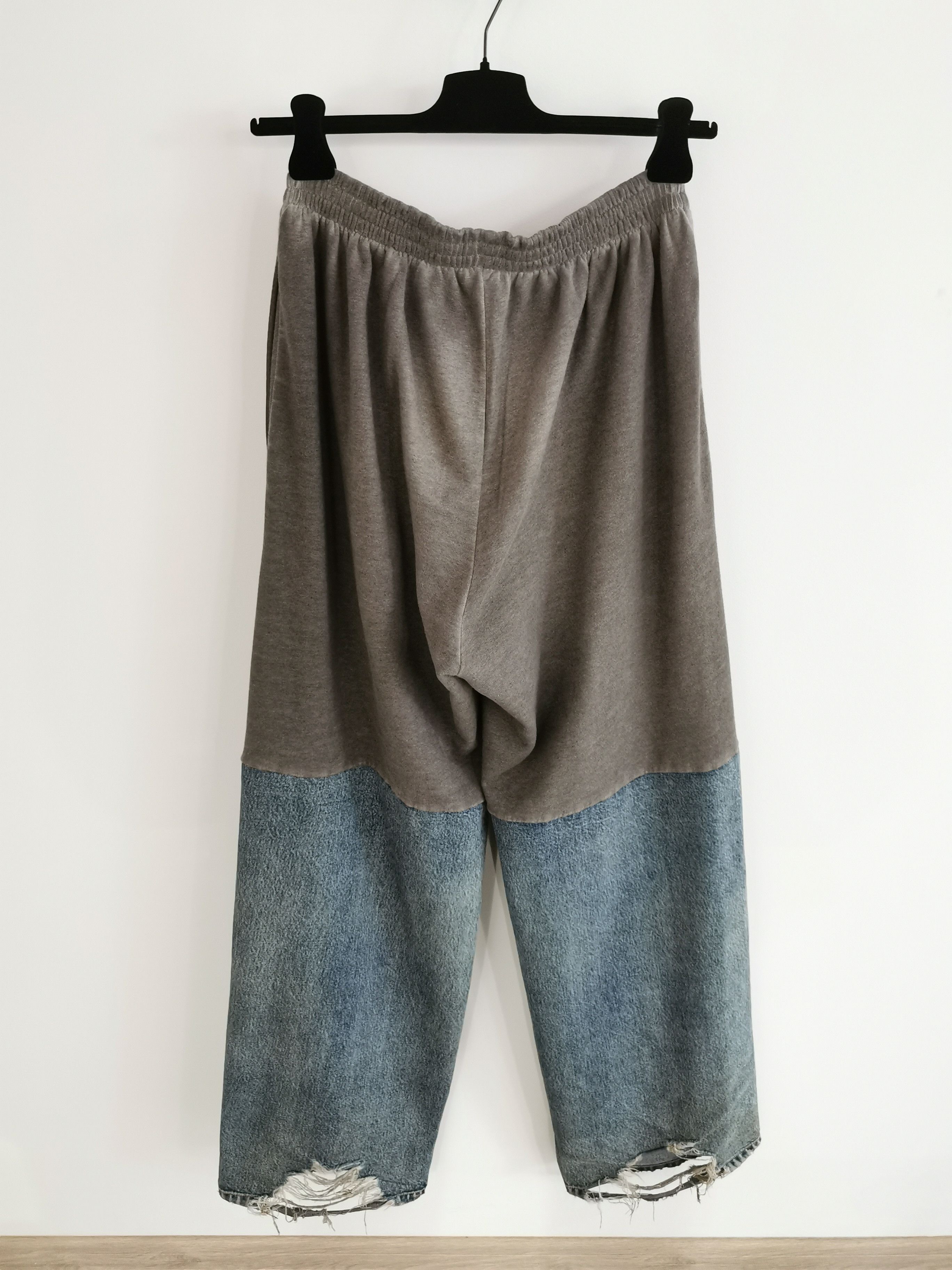 Balenciaga Balenciaga SS23 Mudshow Hybrid Denim Sweat Pant Size US 32 / EU 48 - 4 Thumbnail