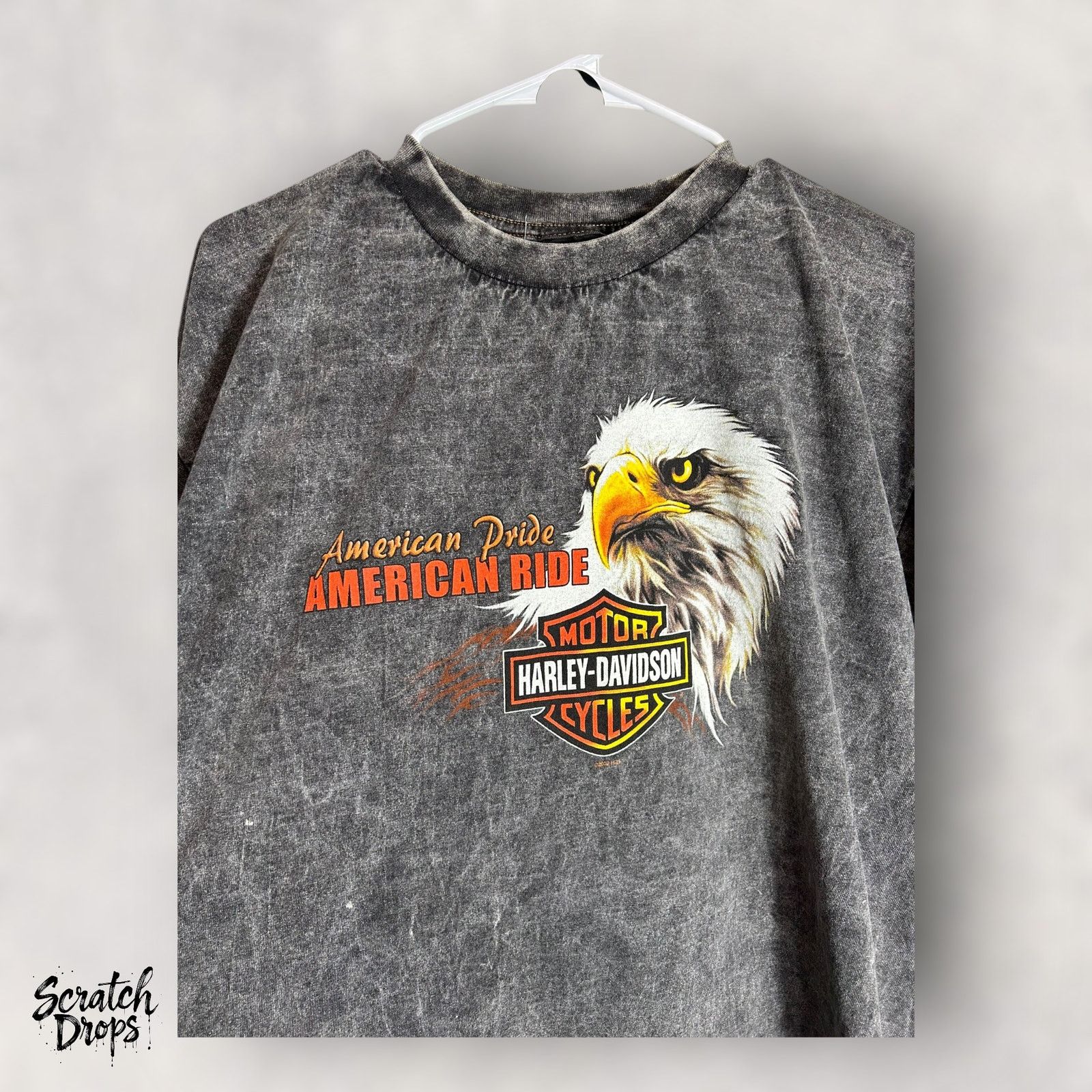 Harley Davidson Vintage Y2K Harley Davidson XL TShirt Eagle Graphic USA Mens Size US XL / EU 56 / 4 - 3 Thumbnail