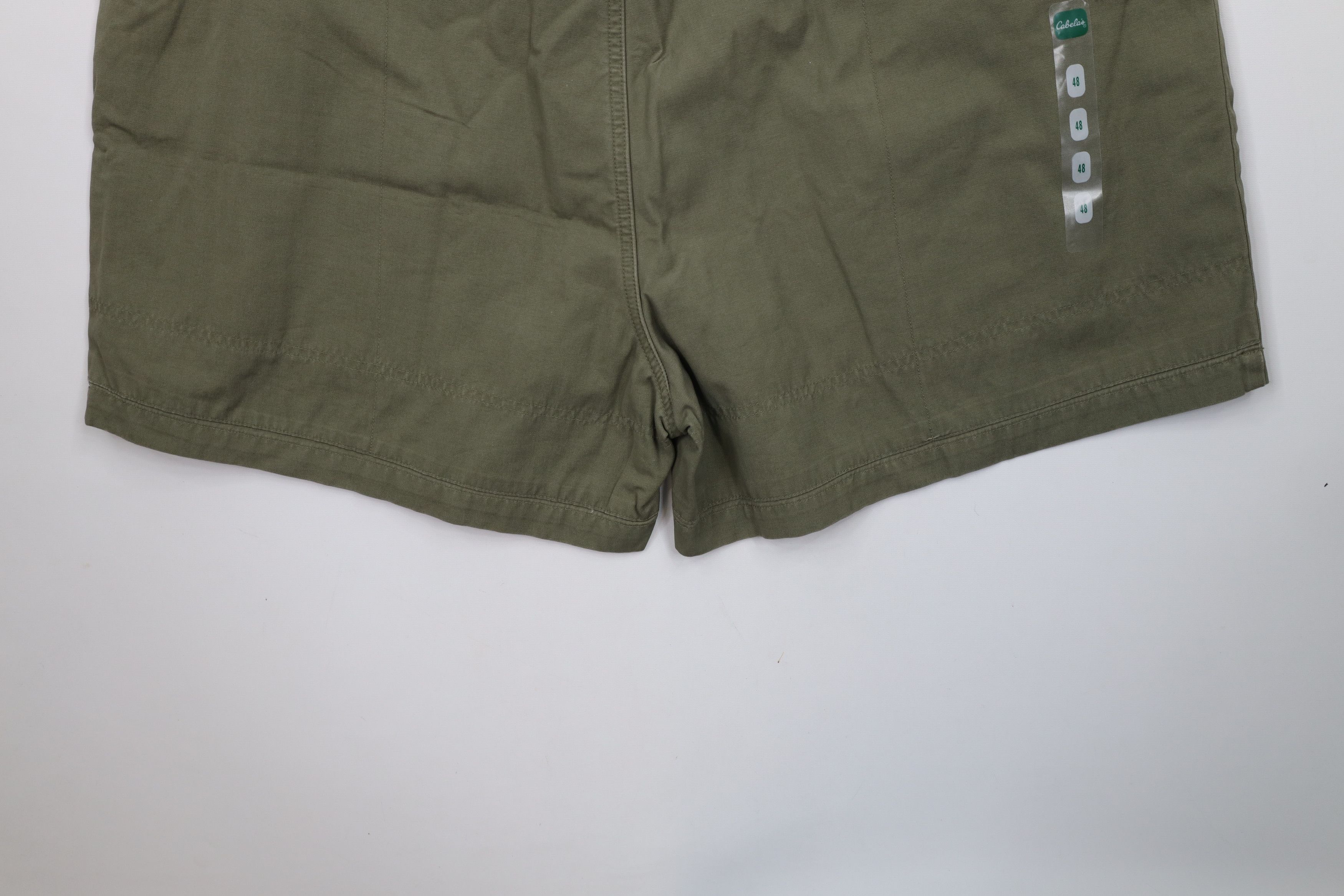 Cabelas × Vintage Deadstock Vintage Y2K Cabelas Knee Canvas Cargo Shorts Green Size US 44 / EU 60 - 13 Thumbnail