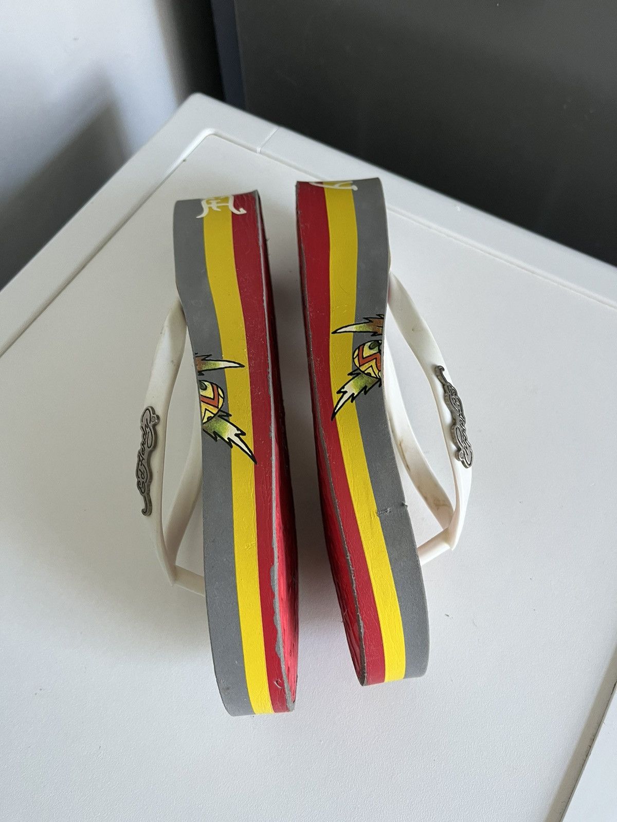 Ed Hardy × Vintage Ed Hardy Platform Flats Vintage y2k Size US 6 / IT 36 - 4 Thumbnail