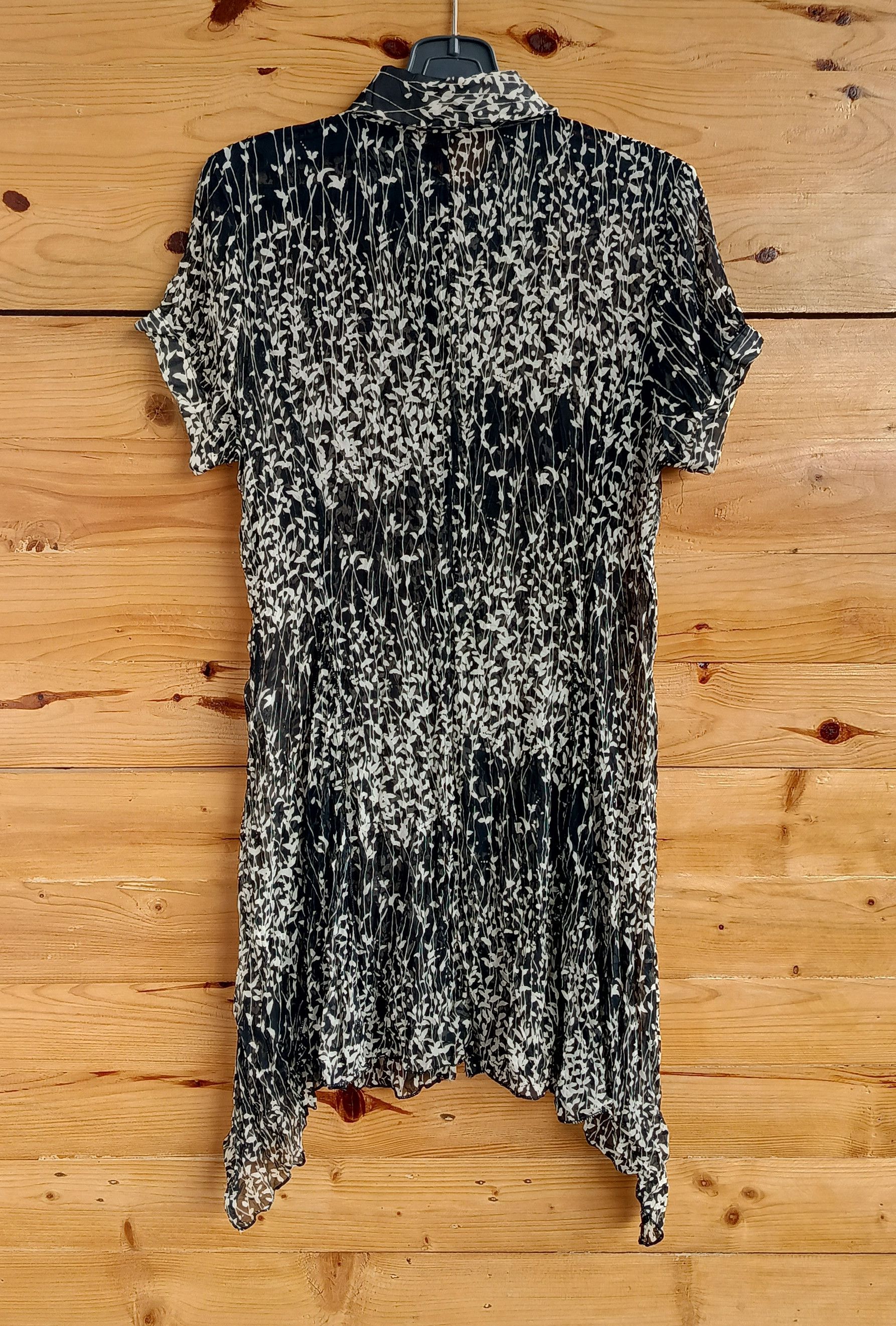 14th Addiction × If Six Was Nine × Japanese Brand Vintage Silk Sheer Shirt Size L / US 10 / IT 46 - 2 Thumbnail