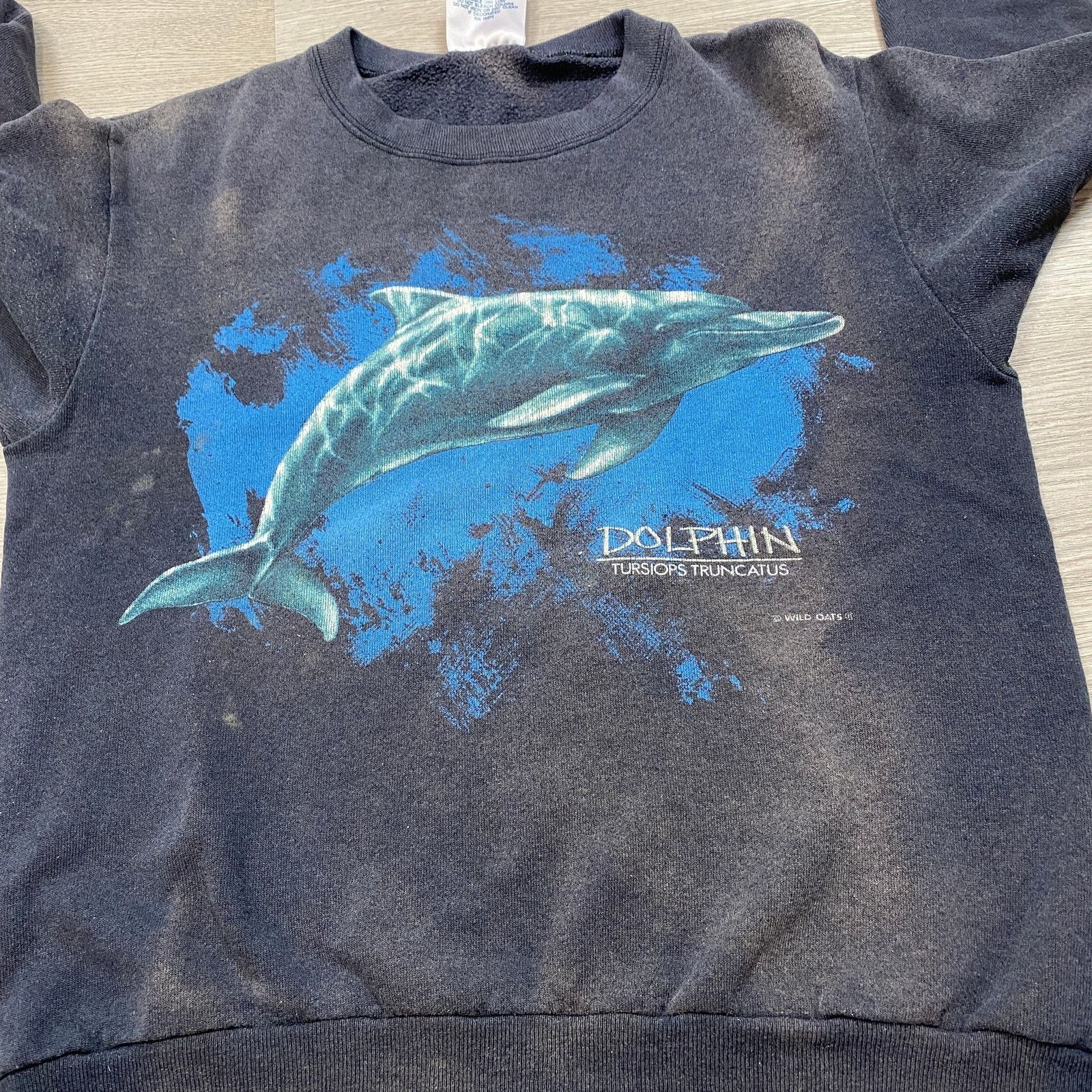 Delta × Vintage Vintage 80s Wild Oats Dolphin Crewneck Sweatshirt Men's M Size US M / EU 48-50 / 2 - 9 Thumbnail