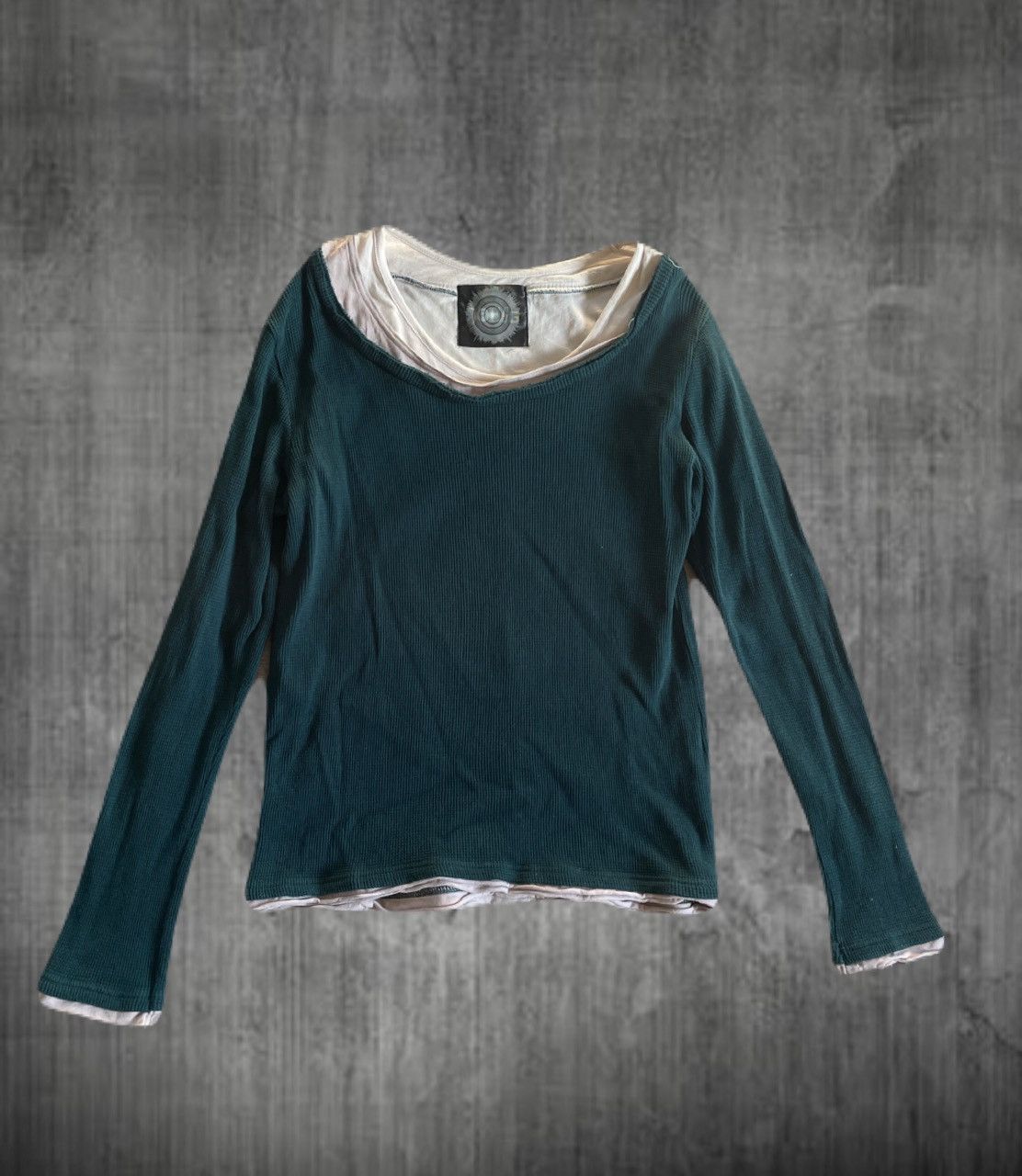2000s Japanese archive Vkei Layered Long Sleeve Tee Y2K