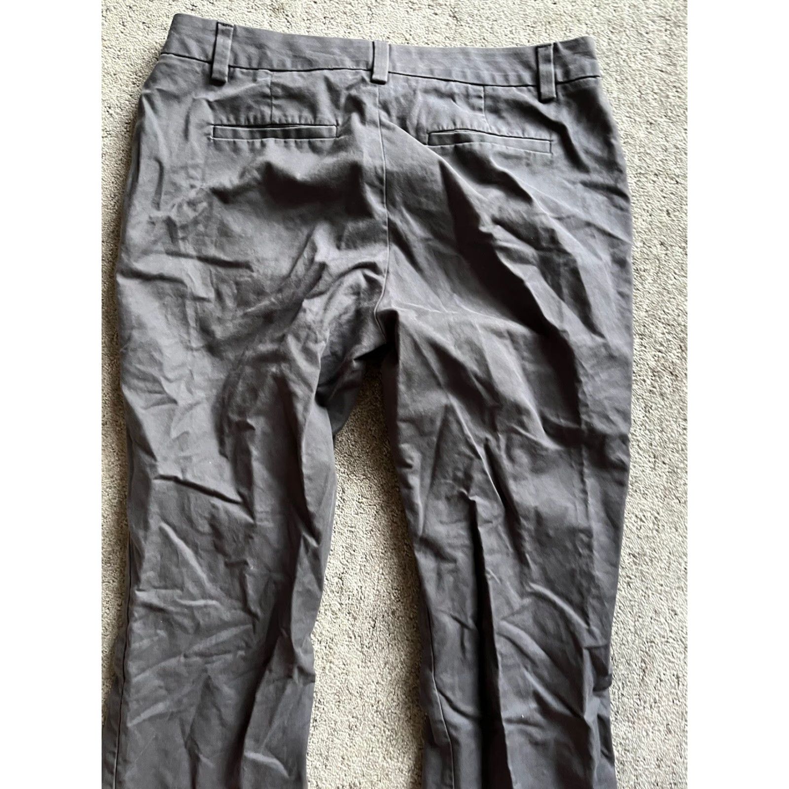 Banana Republic Banana Republic Martin Fit Dress Pants Women 10S Gray Cotton Blend Classic Business Casual Size 32" / US 10 / IT 46 - 4 Thumbnail