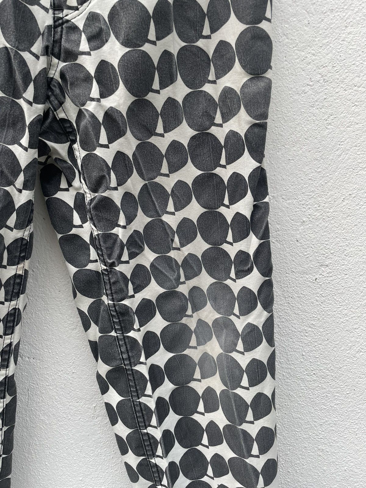 Comme des Garcons Black Comme Des Garcons CDG Black Dot Polyester Faded Pants Size US 31 - 6 Thumbnail